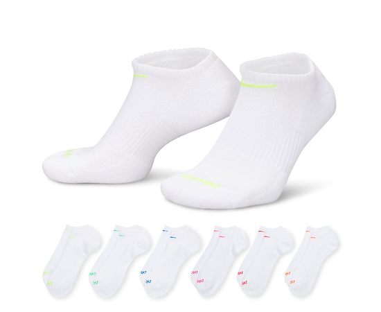 Nike Men's Medium No Show Socks 6 Pairs