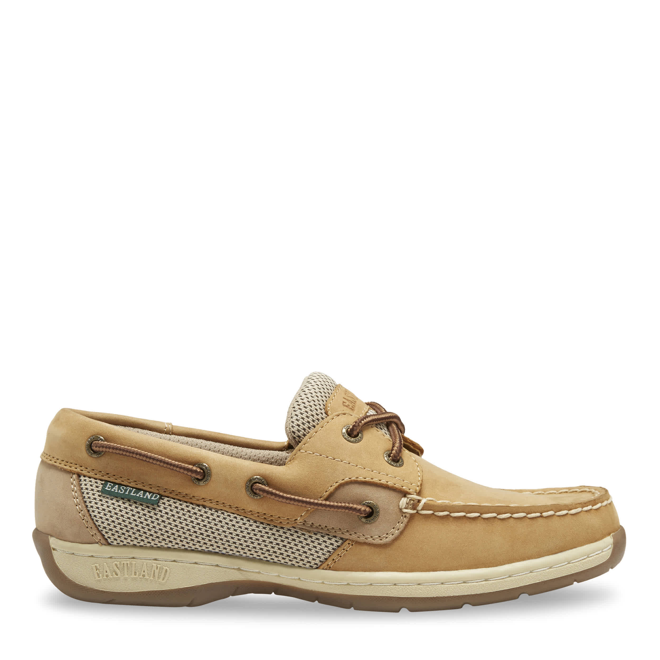 EASTLAND-WOMENS SOLSTICE BOAT SHOE-TAN & 