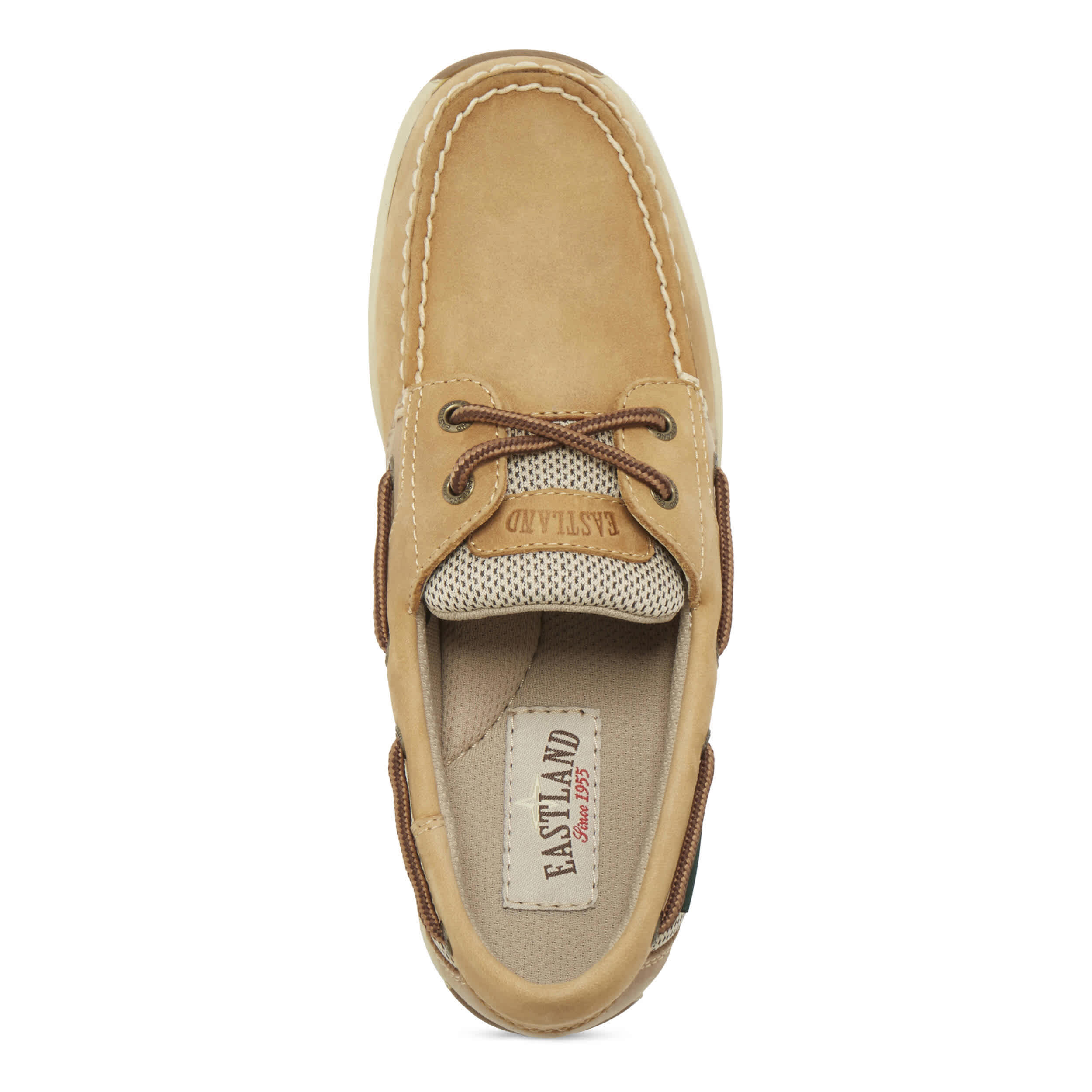 EASTLAND-WOMENS SOLSTICE BOAT SHOE-TAN & 