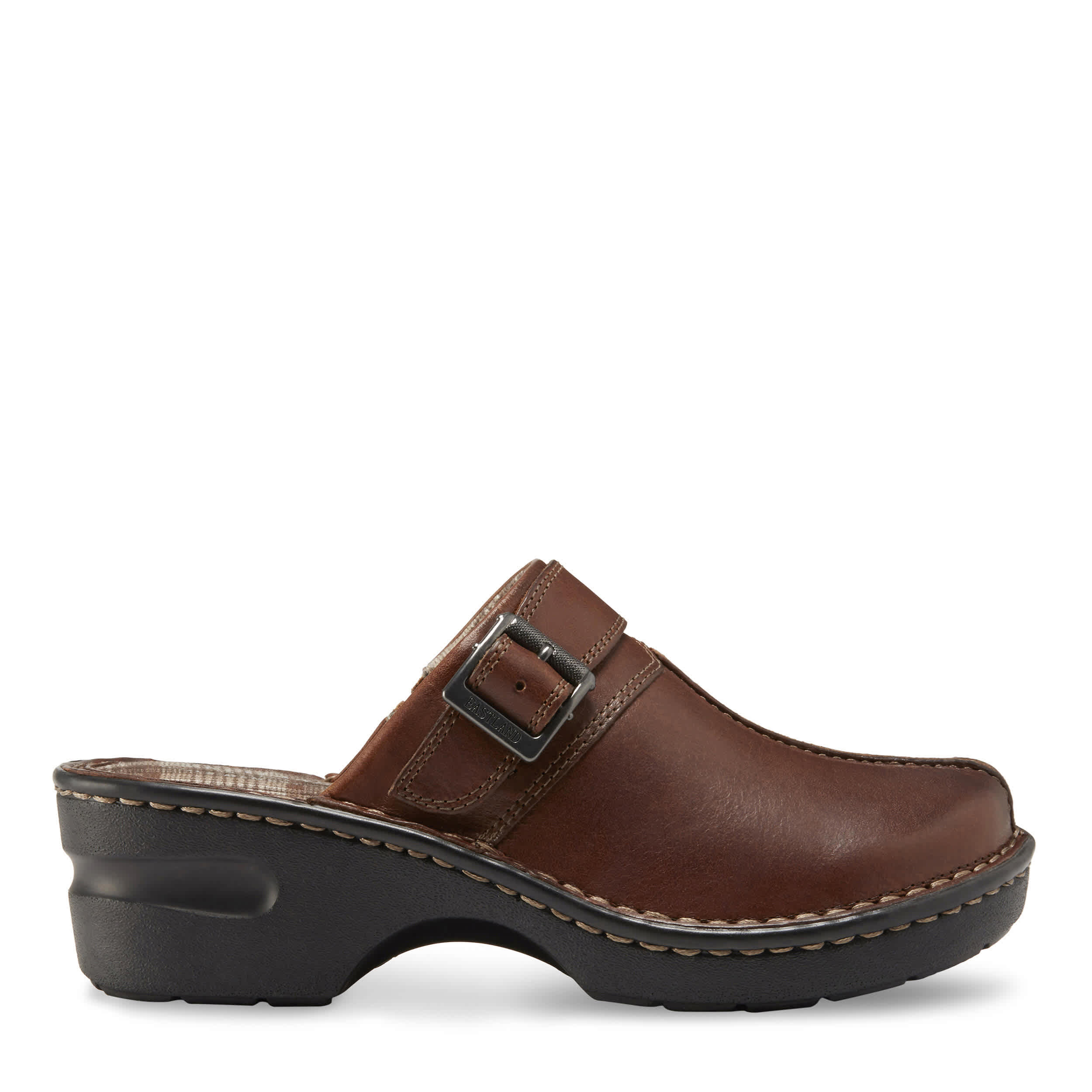 EASTLAND-WOMENS MAE CLOG-BROWN & 