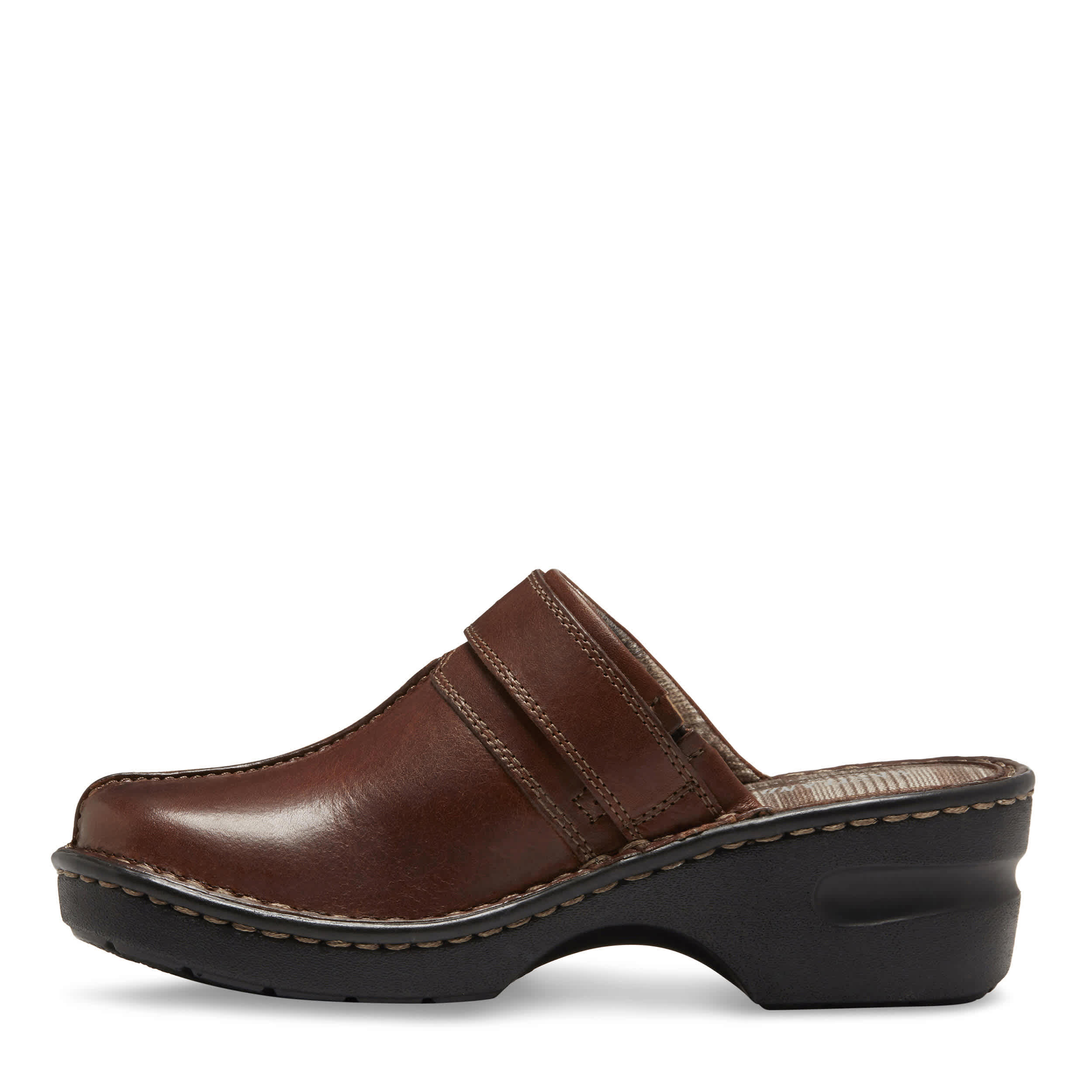 EASTLAND-WOMENS MAE CLOG-BROWN & 
