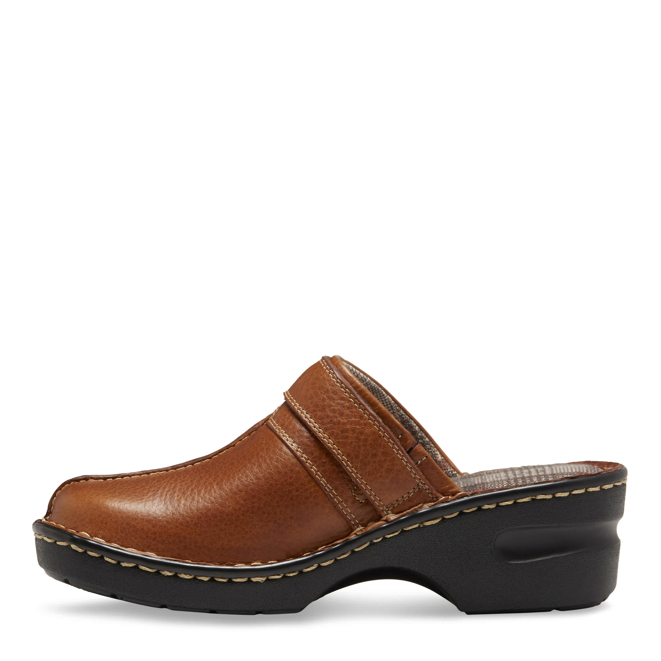 EASTLAND-WOMENS MAE CLOG-TAN & 