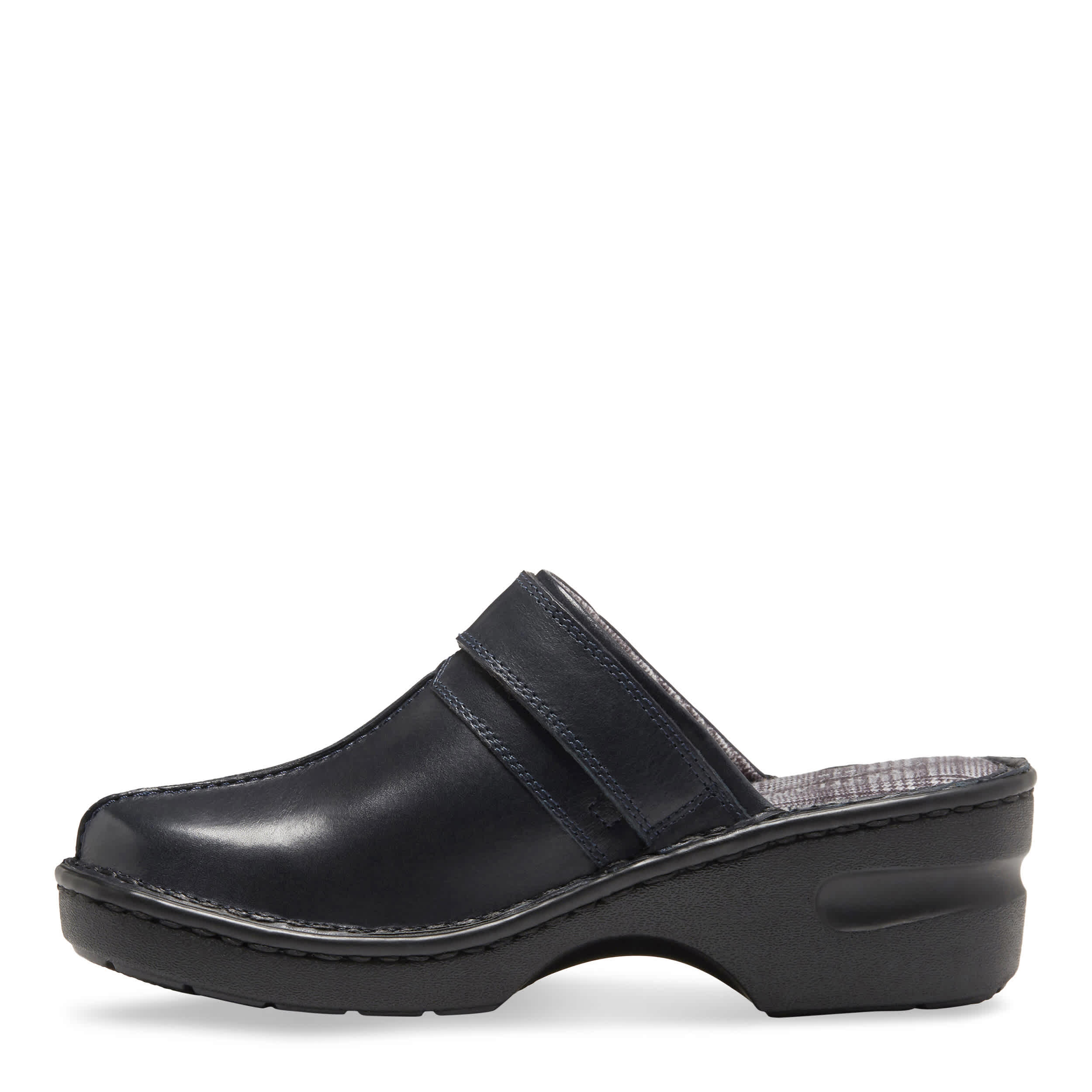 EASTLAND-WOMENS MAE CLOG-NAVY & 