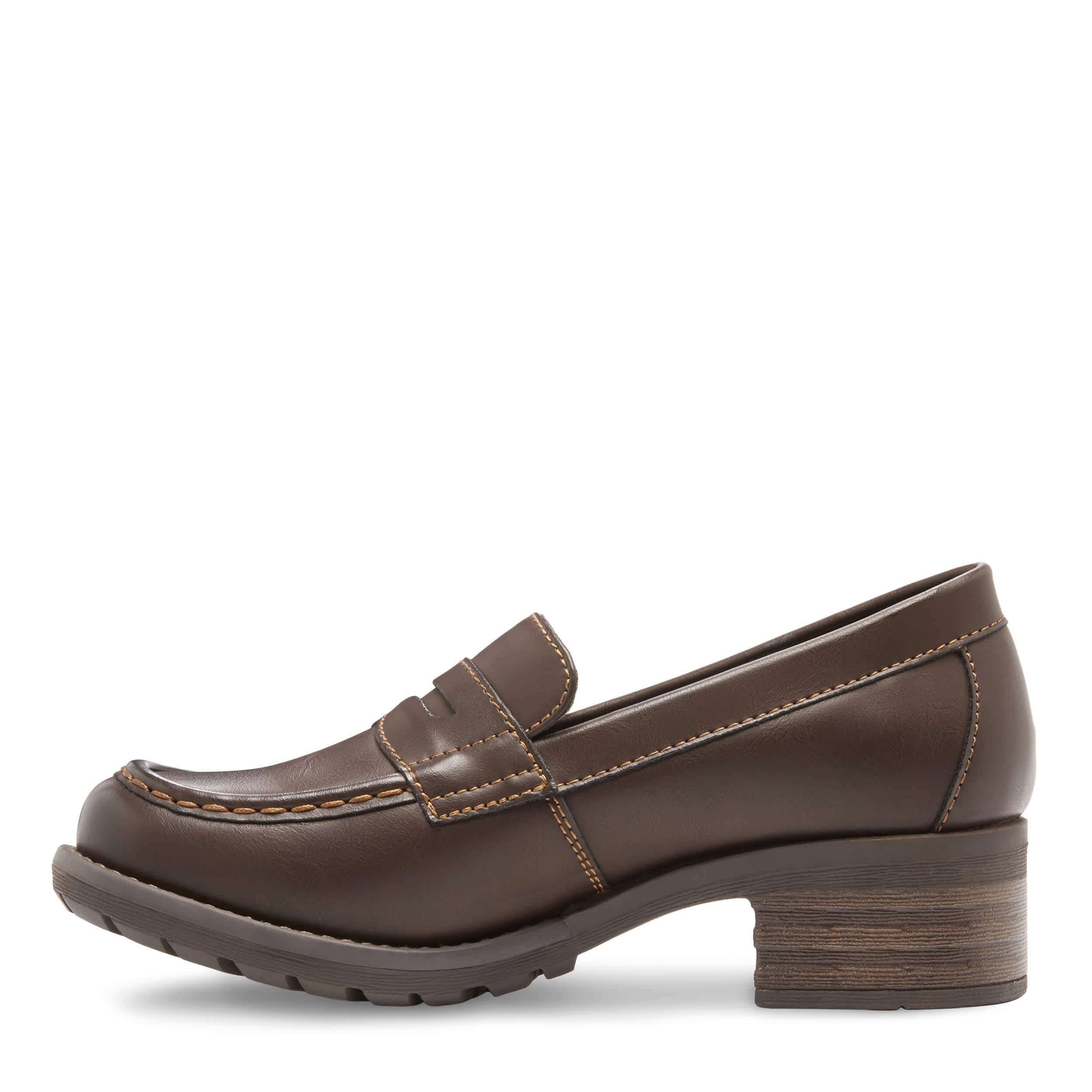 EASTLAND-WOMENS HOLLY LOAFER-BROWN & 