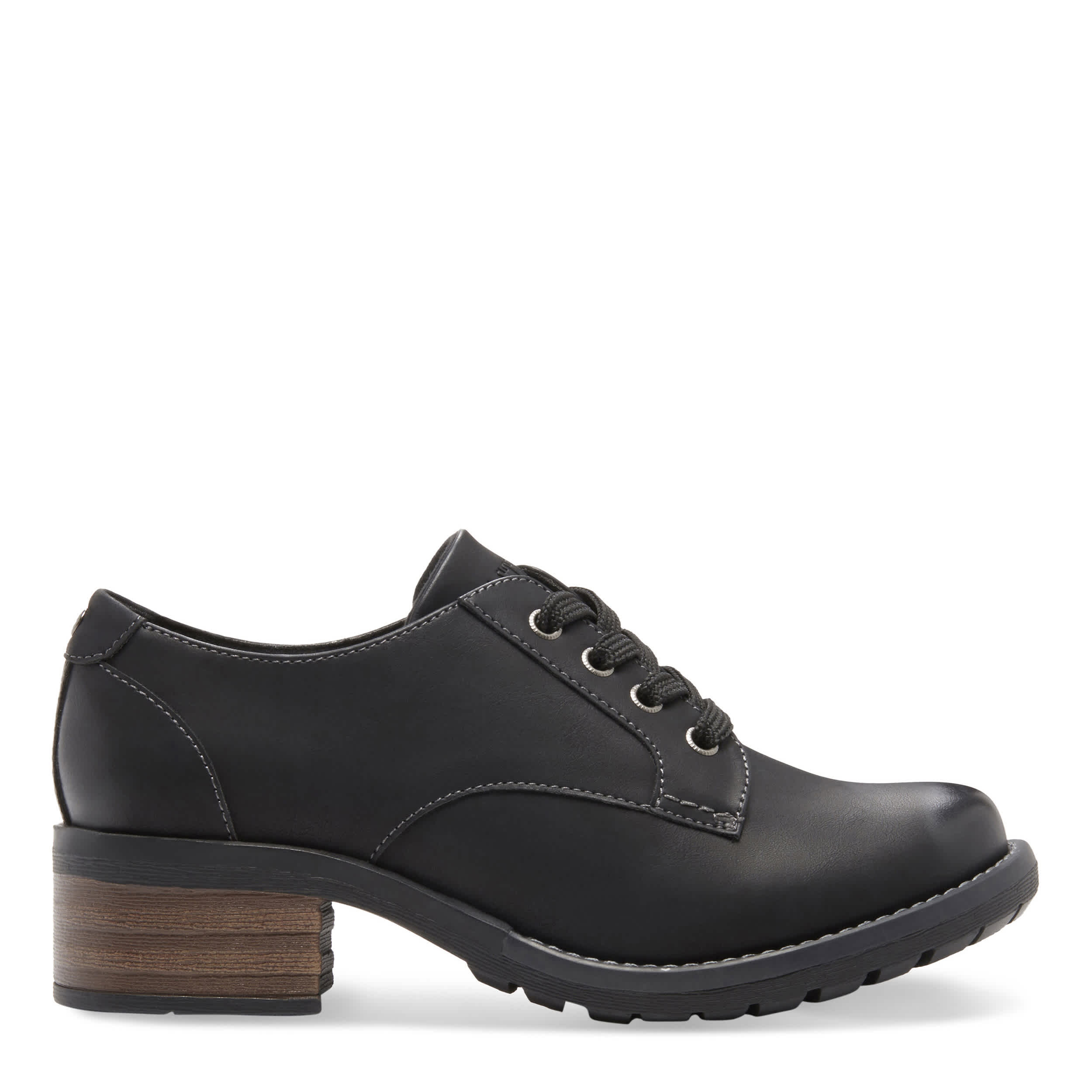 EASTLAND-WOMENS TRISH OXFORD-BLACK & 
