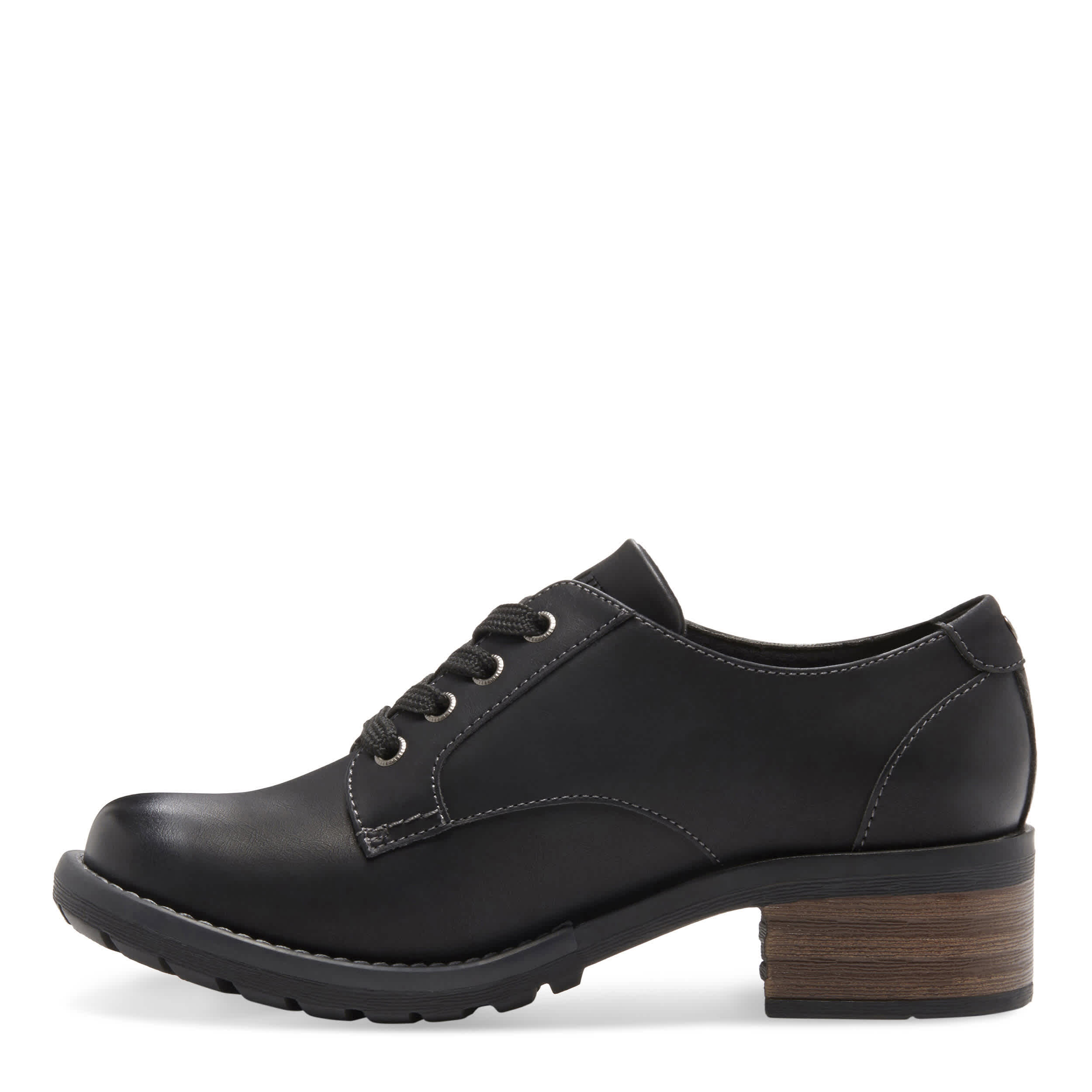 EASTLAND-WOMENS TRISH OXFORD-BLACK & 