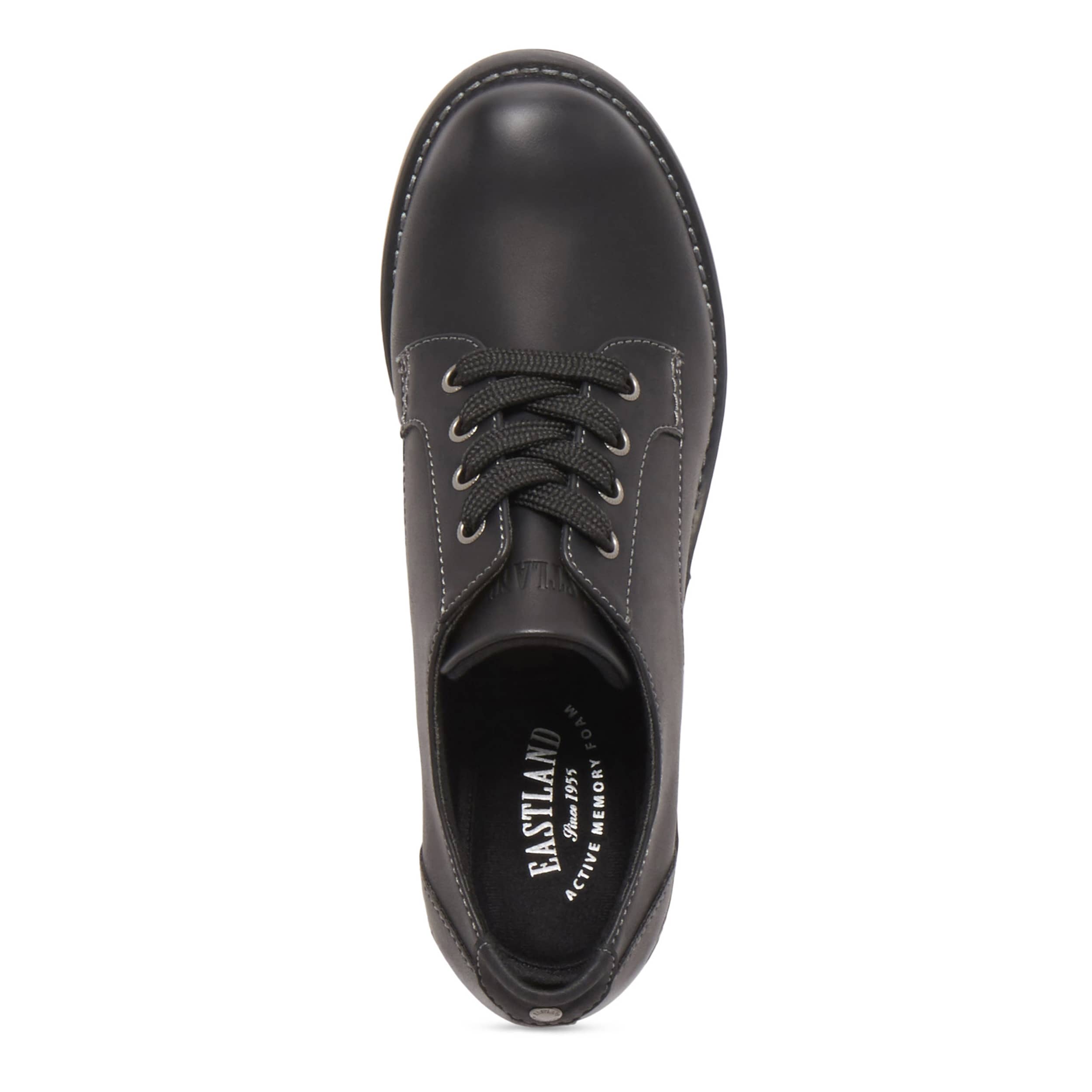 EASTLAND-WOMENS TRISH OXFORD-BLACK & 