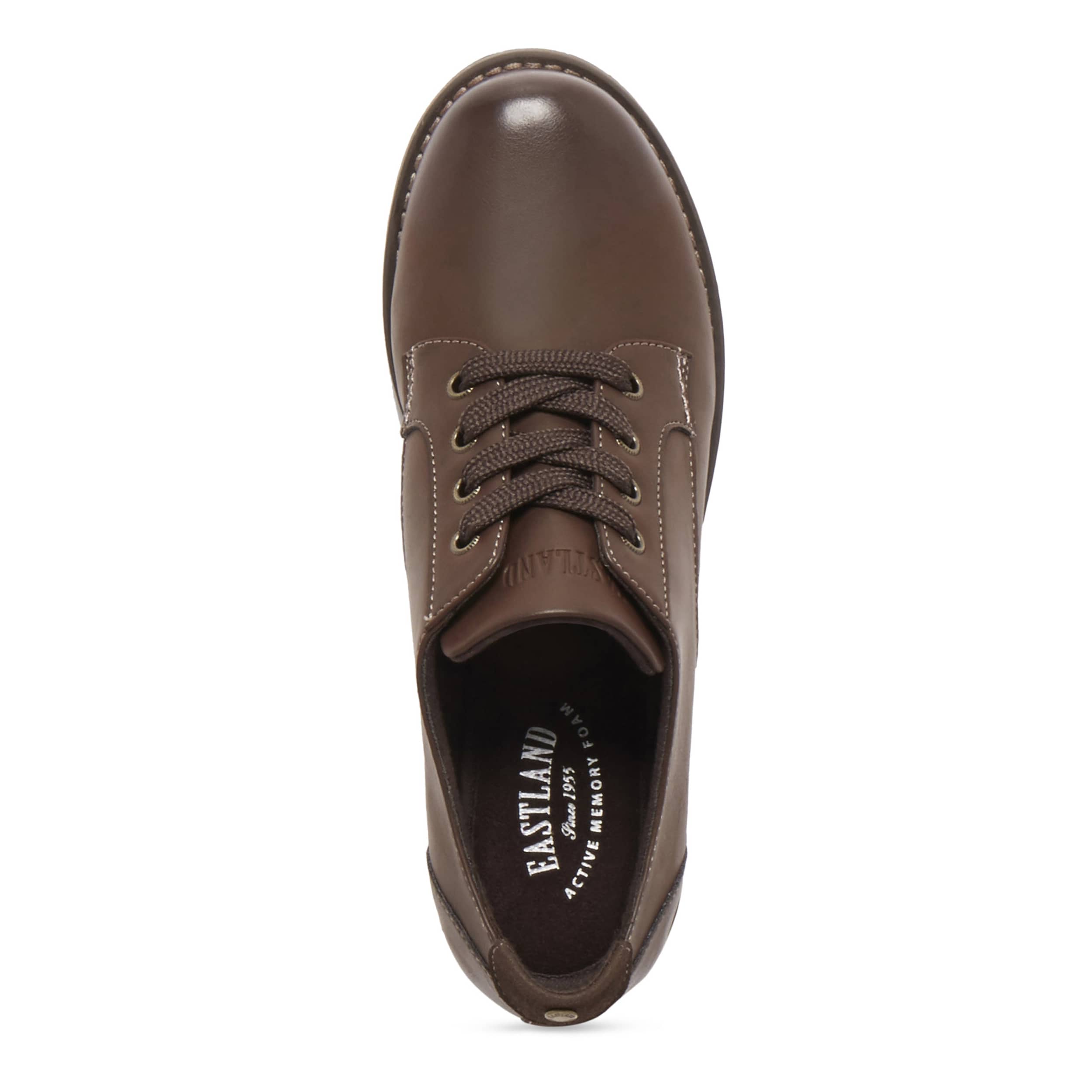 EASTLAND-WOMENS TRISH OXFORD-BROWN & 