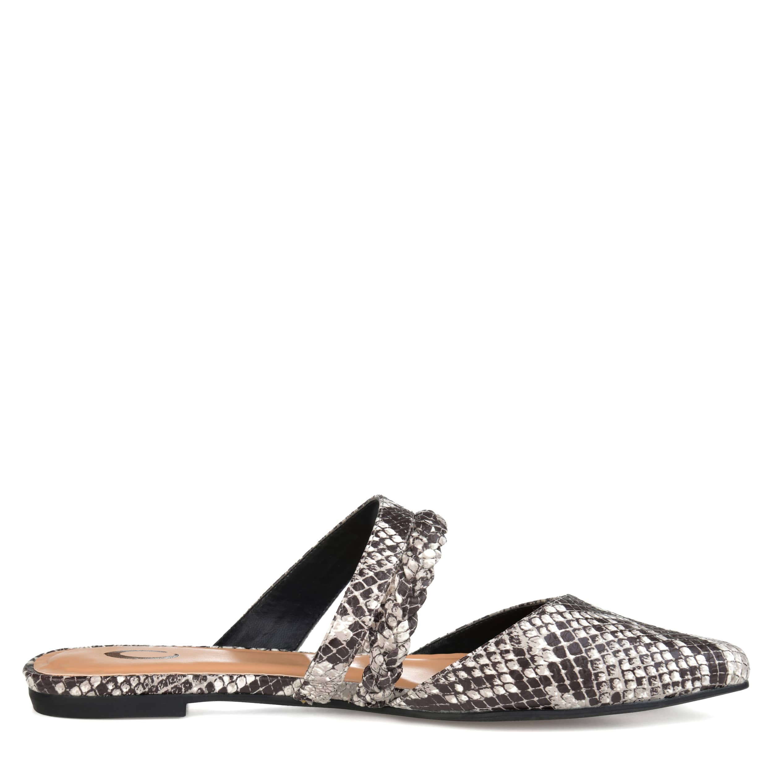 JOURNEE COLLECTION-WOMENS OLIVEA FLAT-SNAKE & 