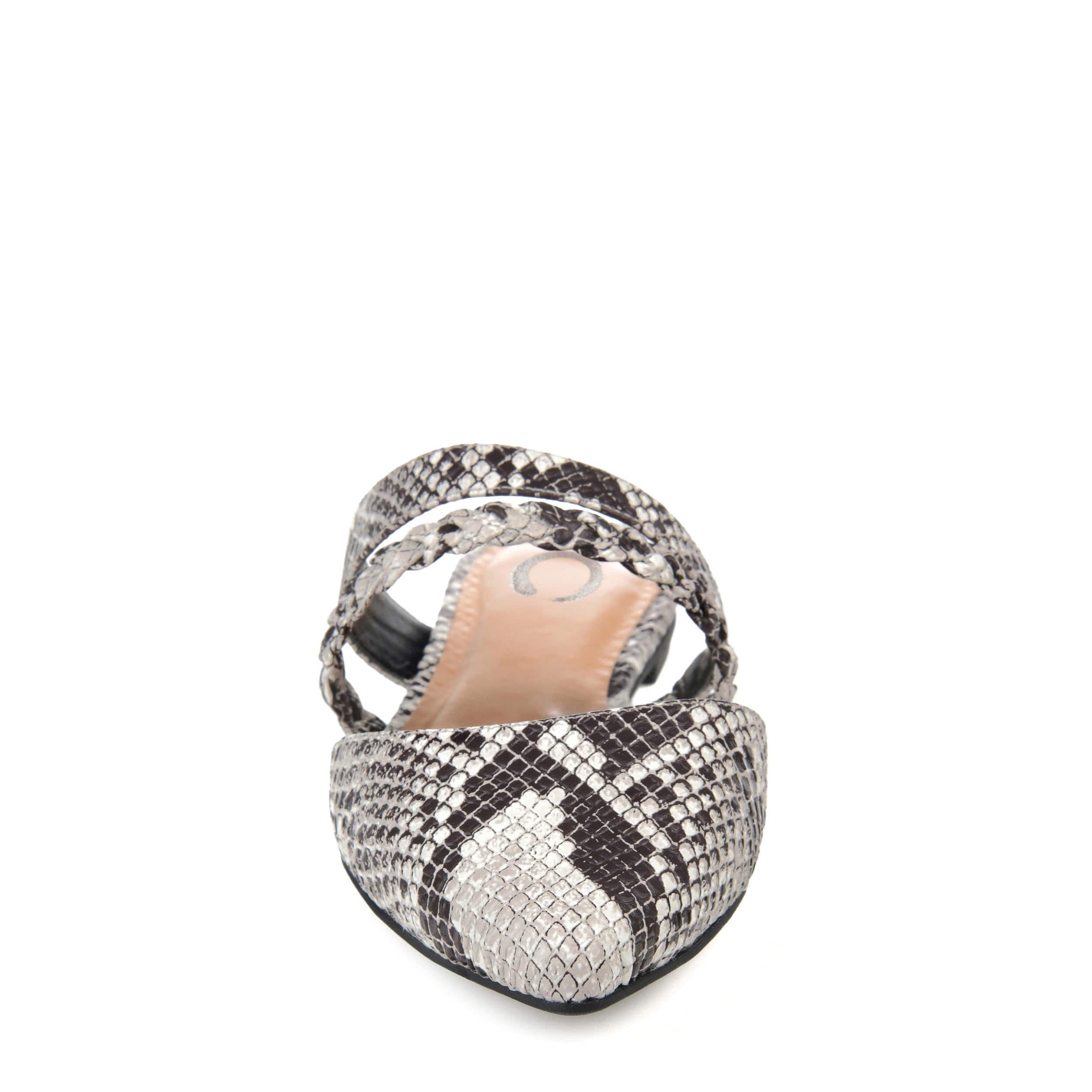 JOURNEE COLLECTION-WOMENS OLIVEA FLAT-SNAKE & 