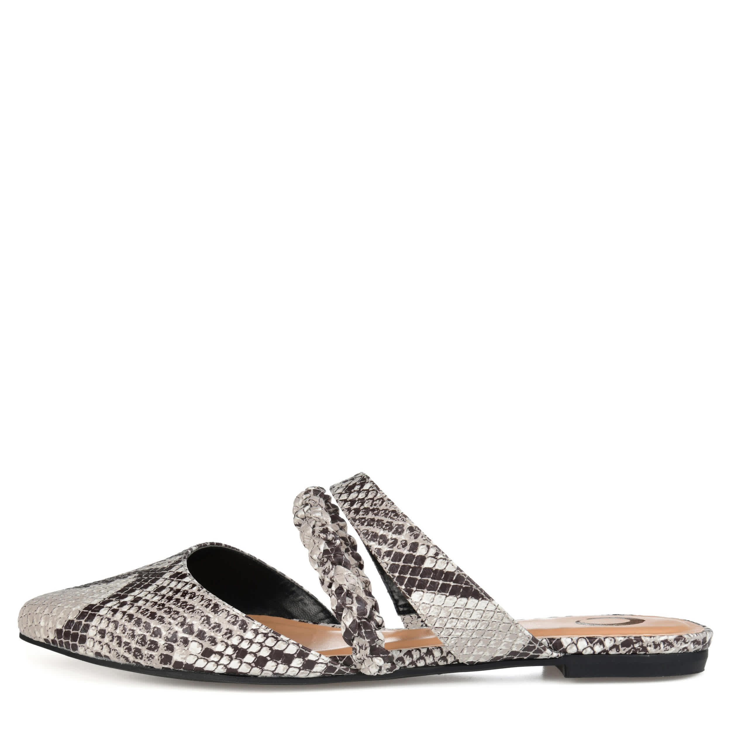 JOURNEE COLLECTION-WOMENS OLIVEA FLAT-SNAKE & 