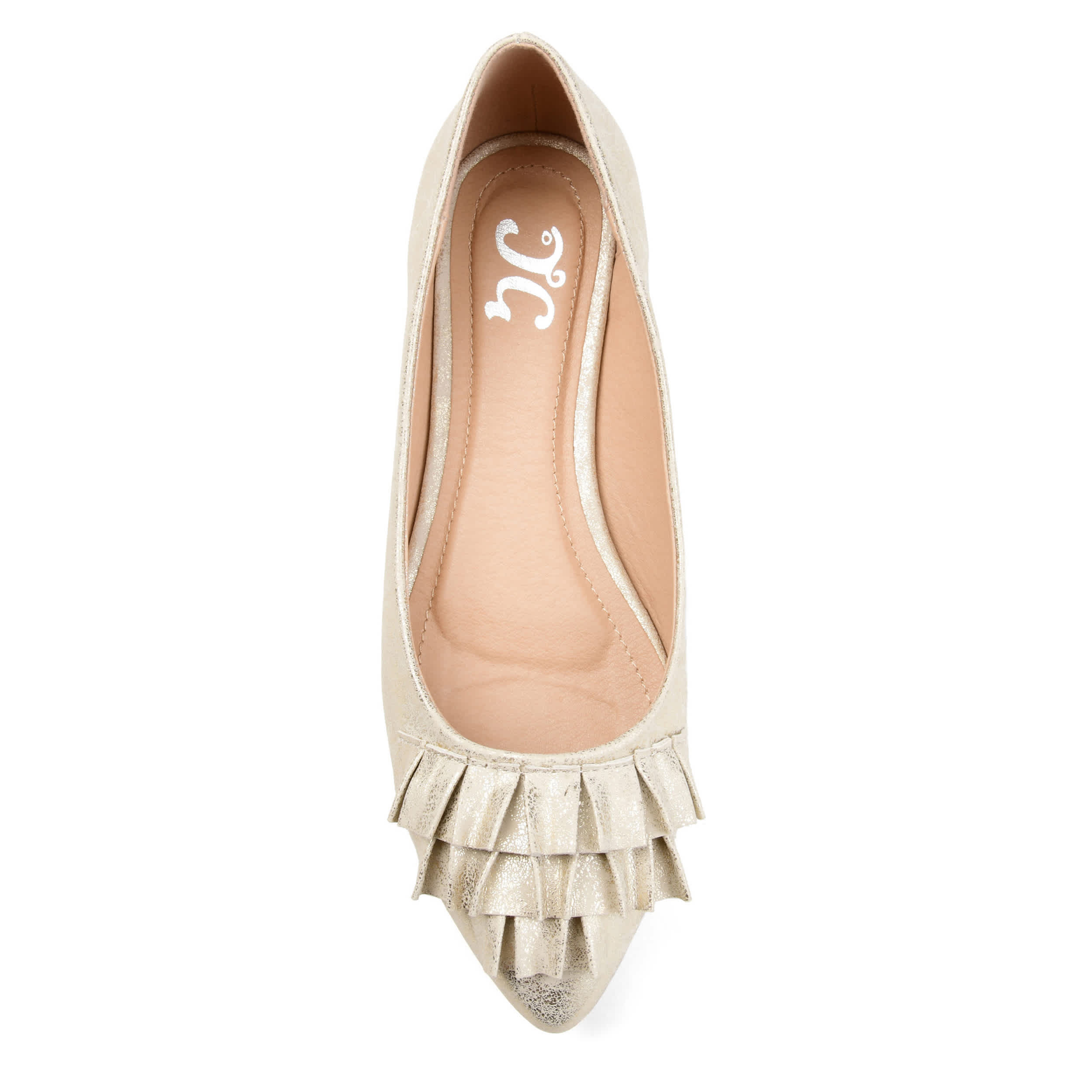 JOURNEE COLLECTION-WOMENS JUDY FLAT-GOLD & 