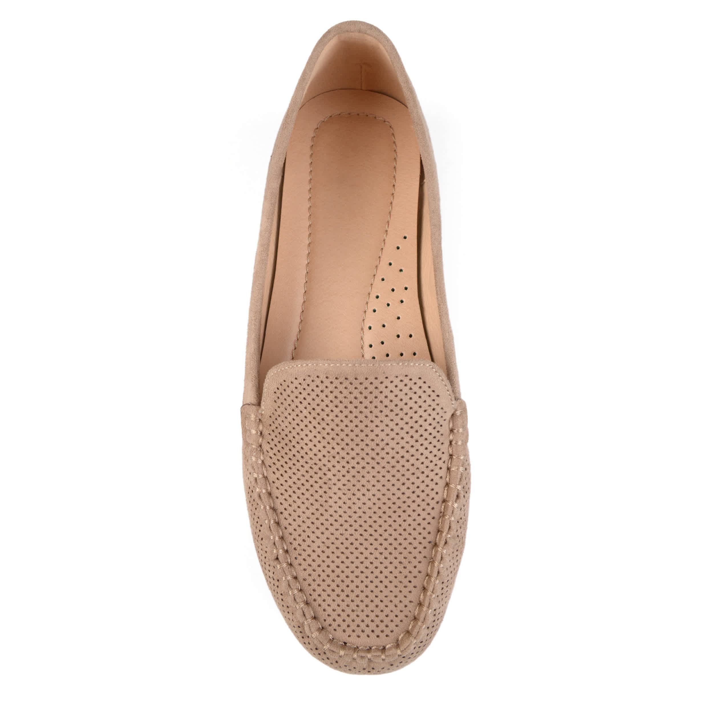 JOURNEE COLLECTION-WOMENS HALSEY LOAFER-TAUPE & 