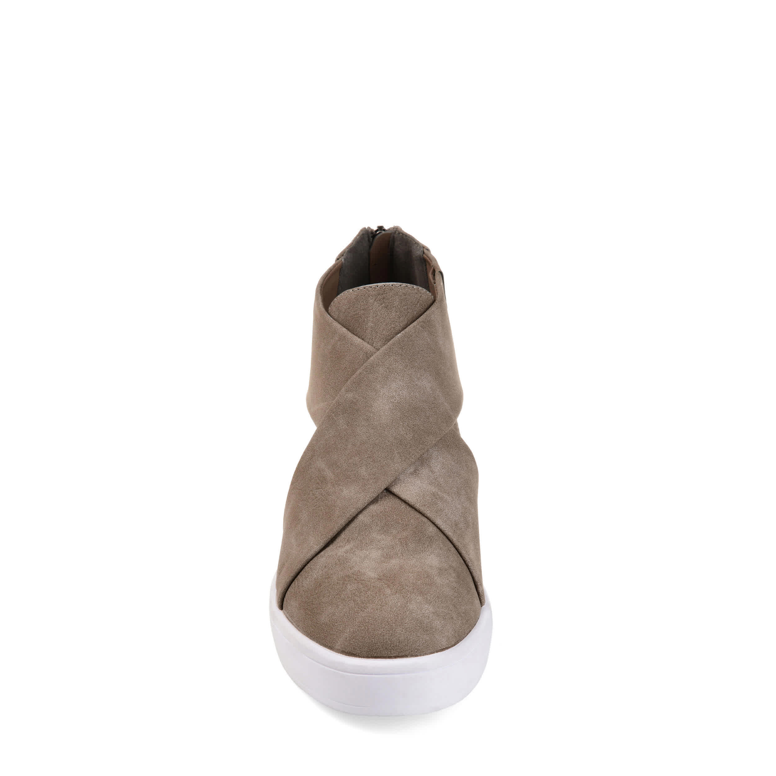 JOURNEE COLLECTION-WOMENS SEENA WEDGE SNEAKER-TAUPE & 