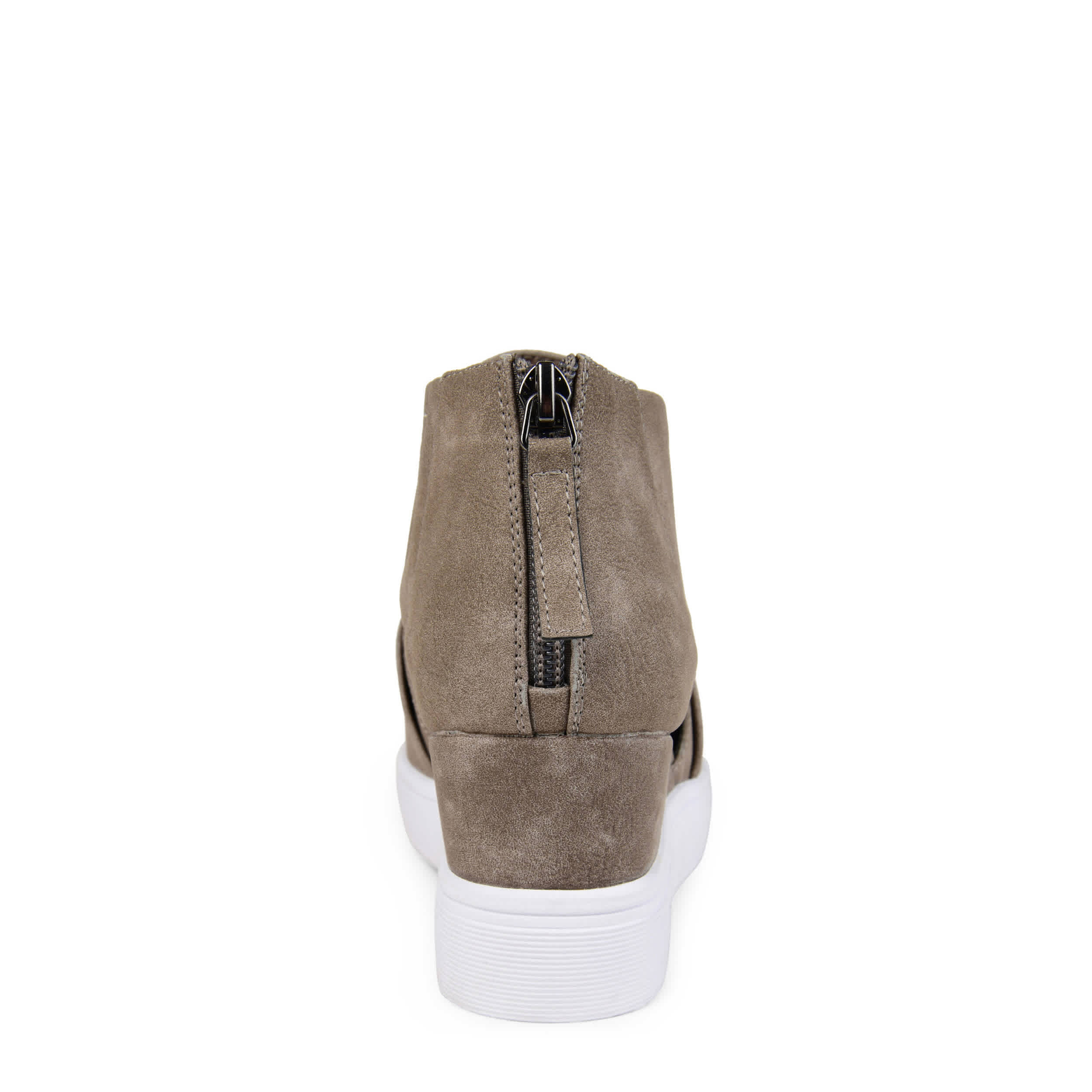 JOURNEE COLLECTION-WOMENS SEENA WEDGE SNEAKER-TAUPE & 