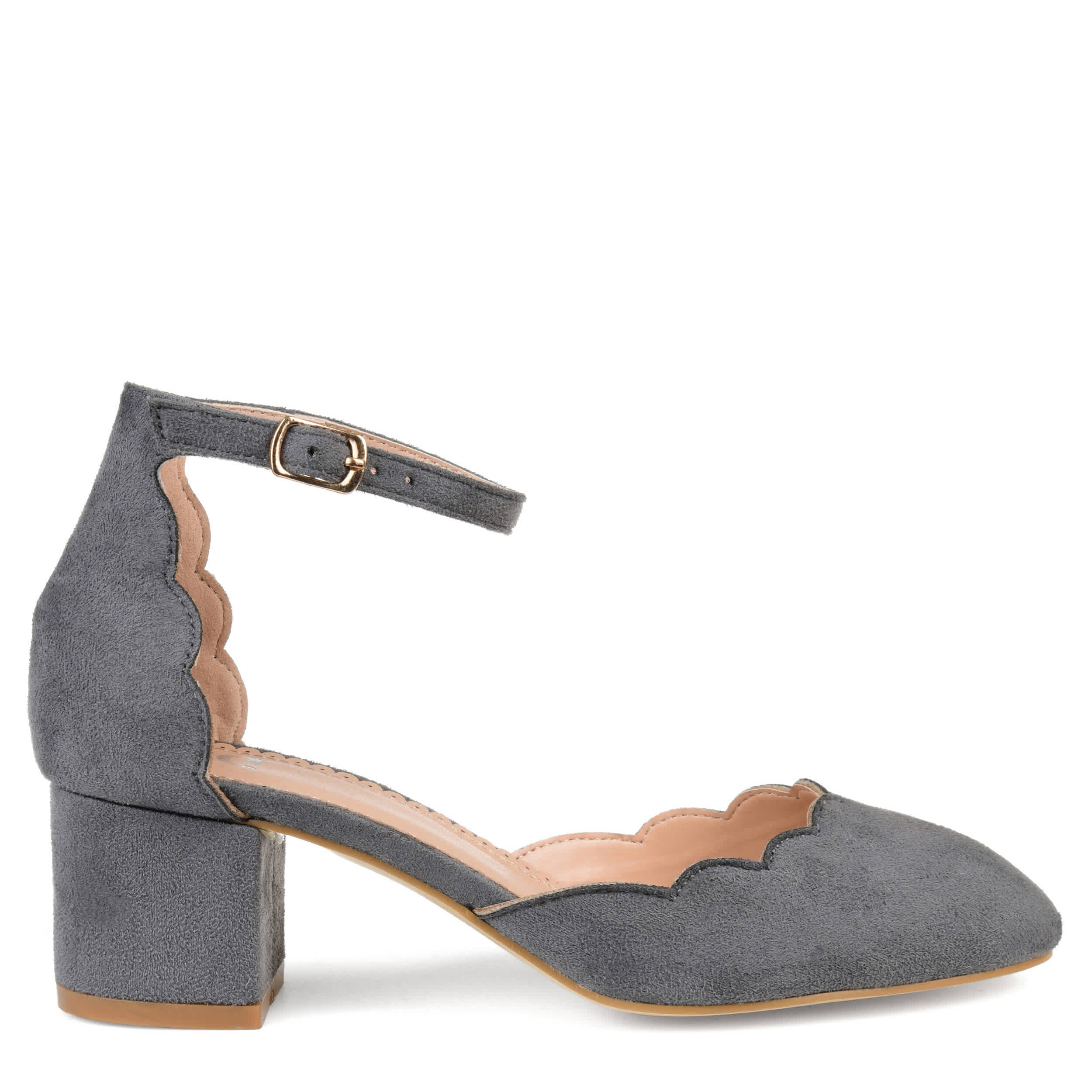 JOURNEE COLLECTION-WOMENS EDNA PUMP-GREY & 
