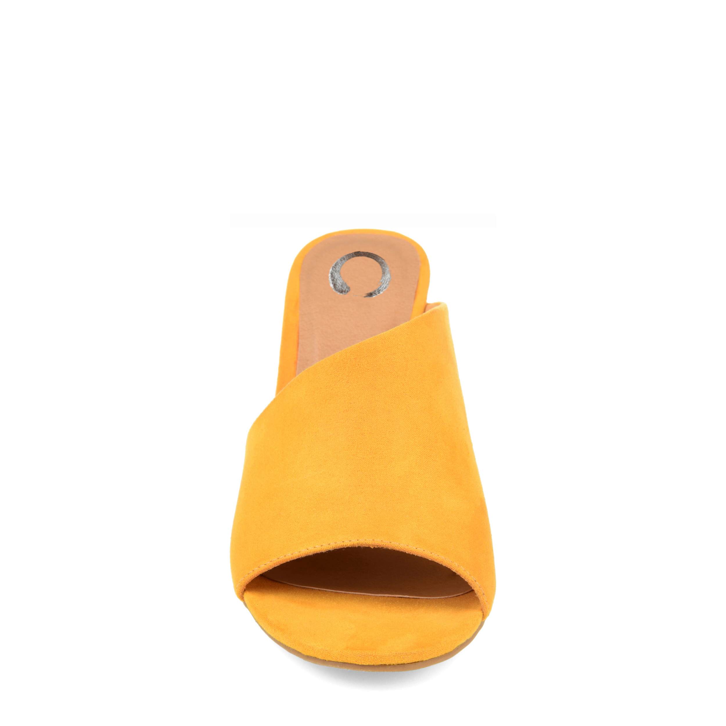 JOURNEE COLLECTION-WOMENS ALLEA SANDAL-MUSTARD & 