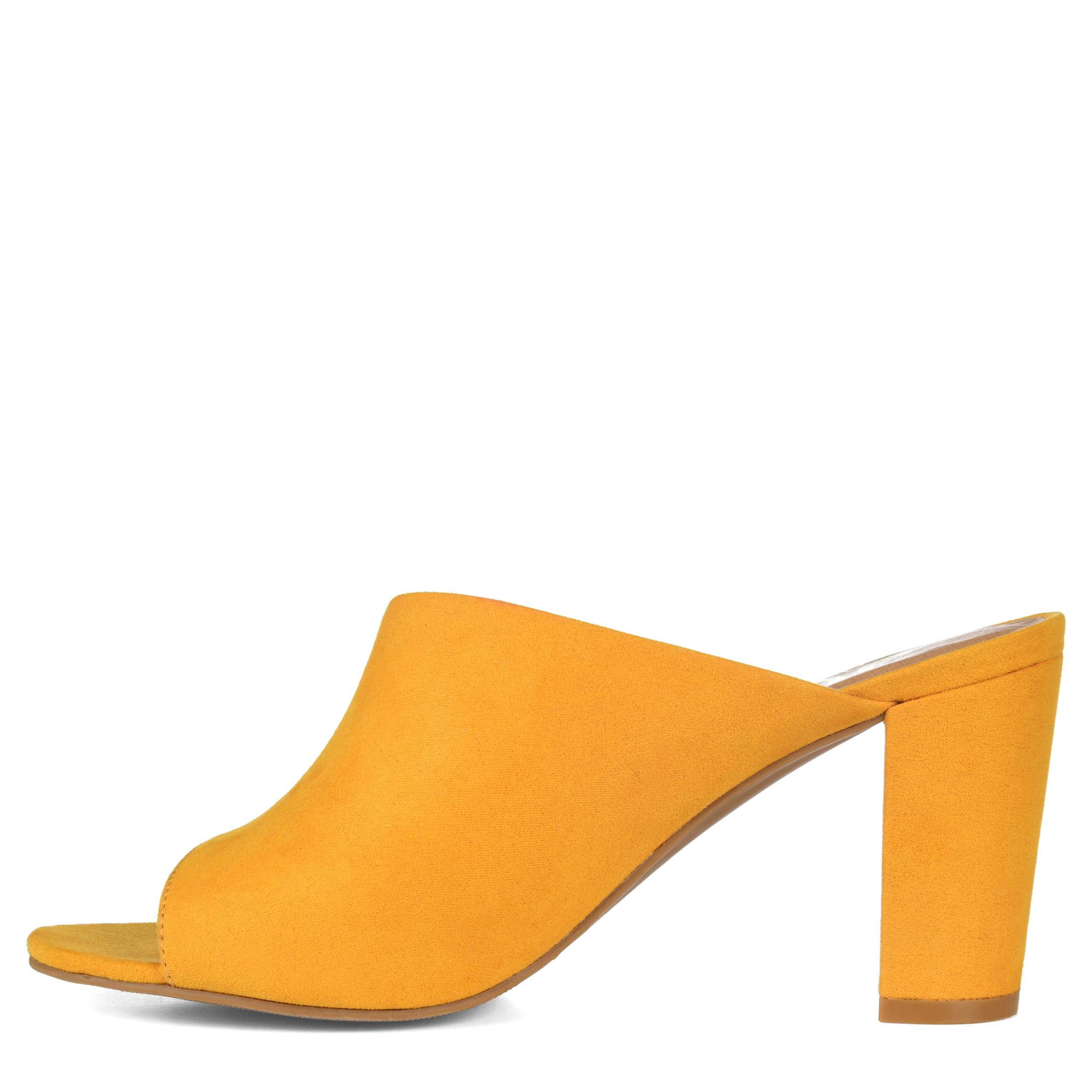 JOURNEE COLLECTION-WOMENS ALLEA SANDAL-MUSTARD & 