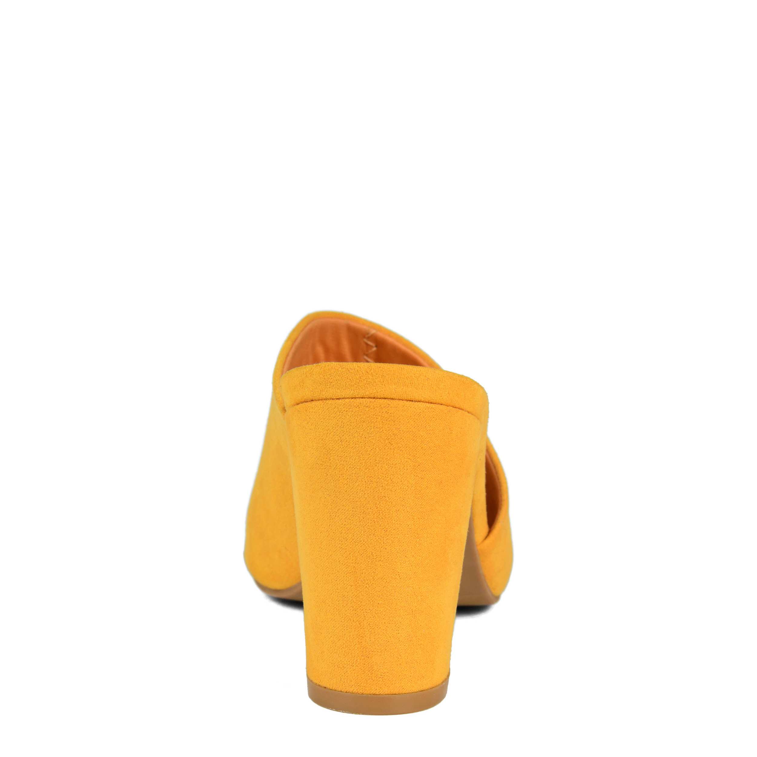 JOURNEE COLLECTION-WOMENS ALLEA SANDAL-MUSTARD & 