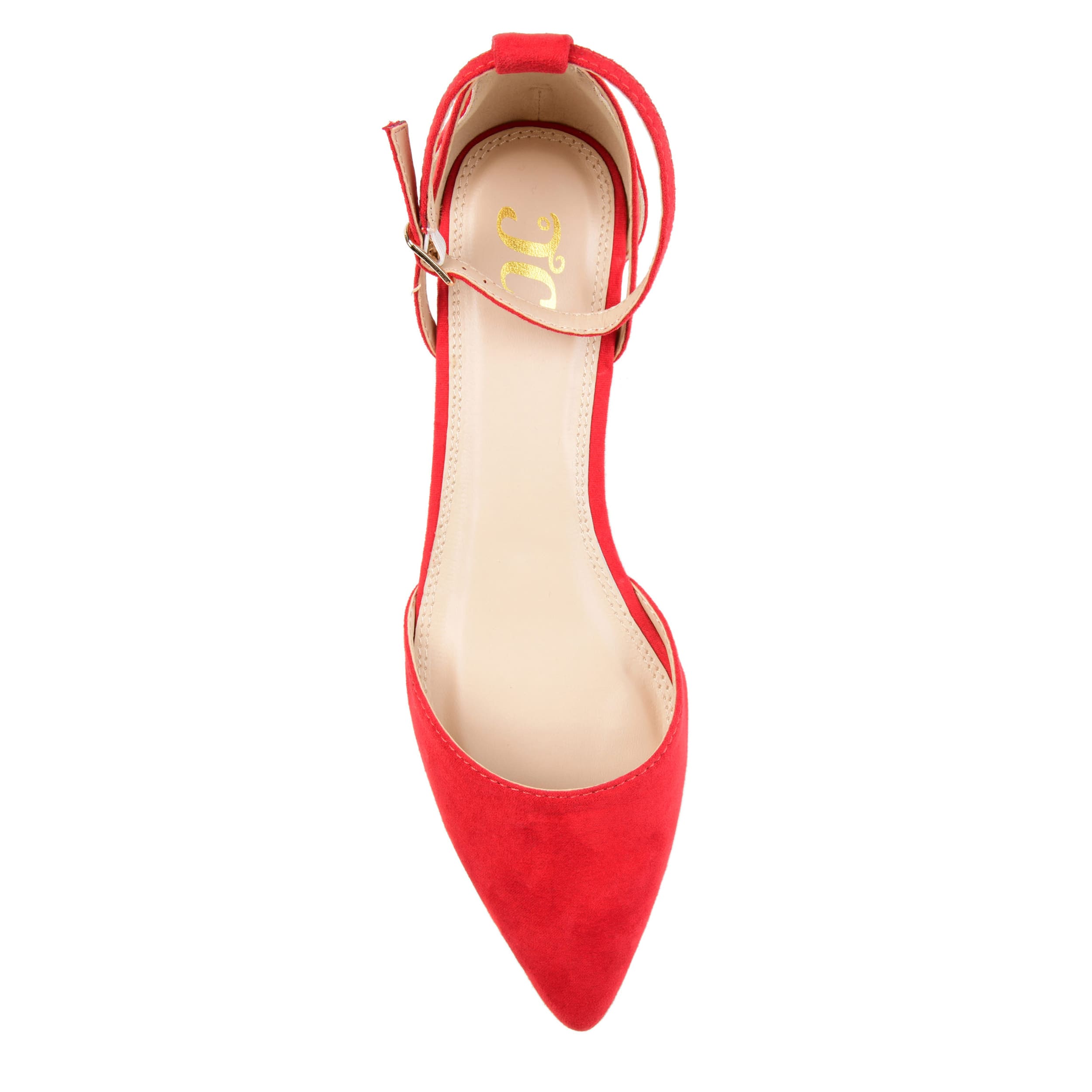 JOURNEE COLLECTION-WOMENS ARKIE PUMP-RED & 