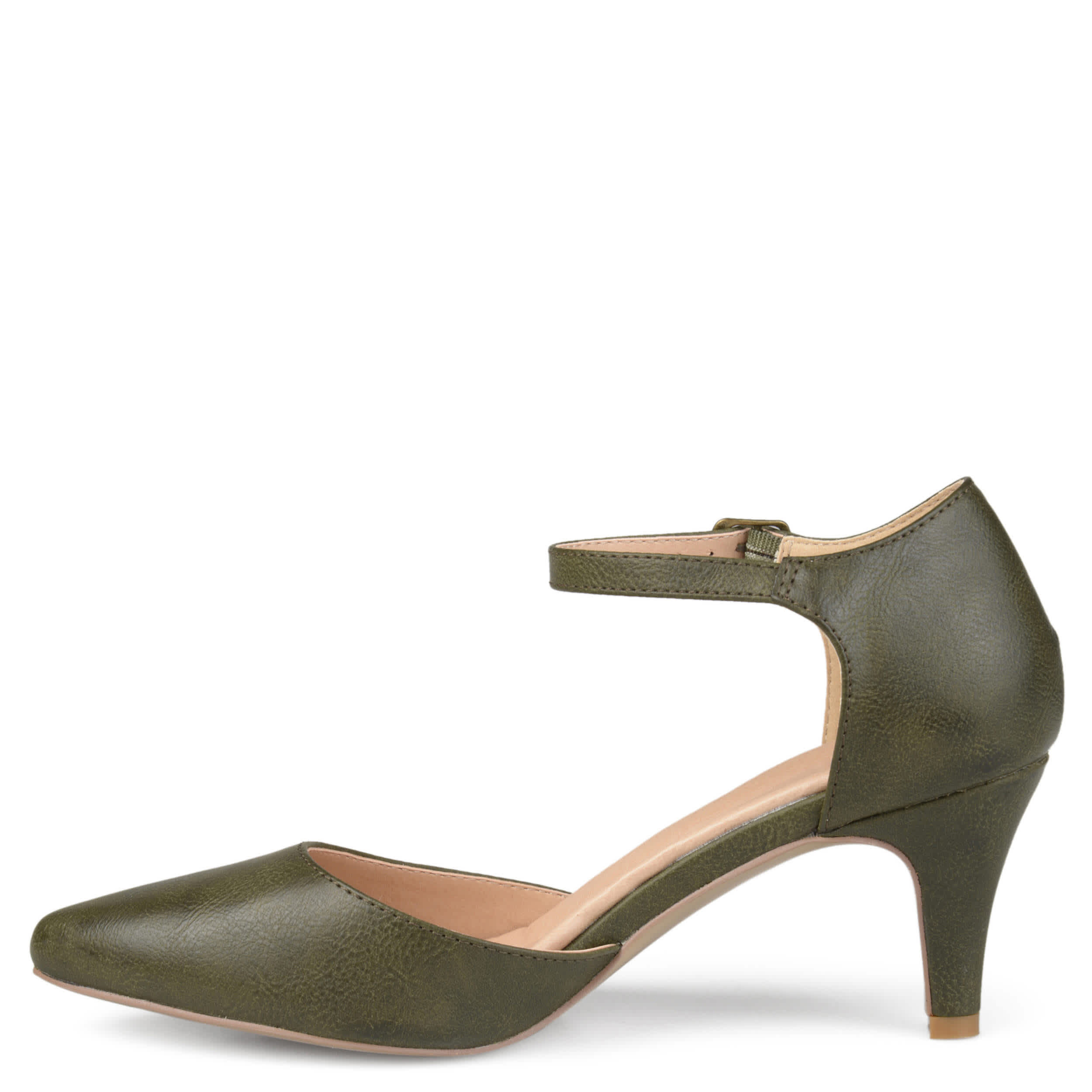 JOURNEE COLLECTION-WOMENS BETTIE PUMP-OLIVE & 