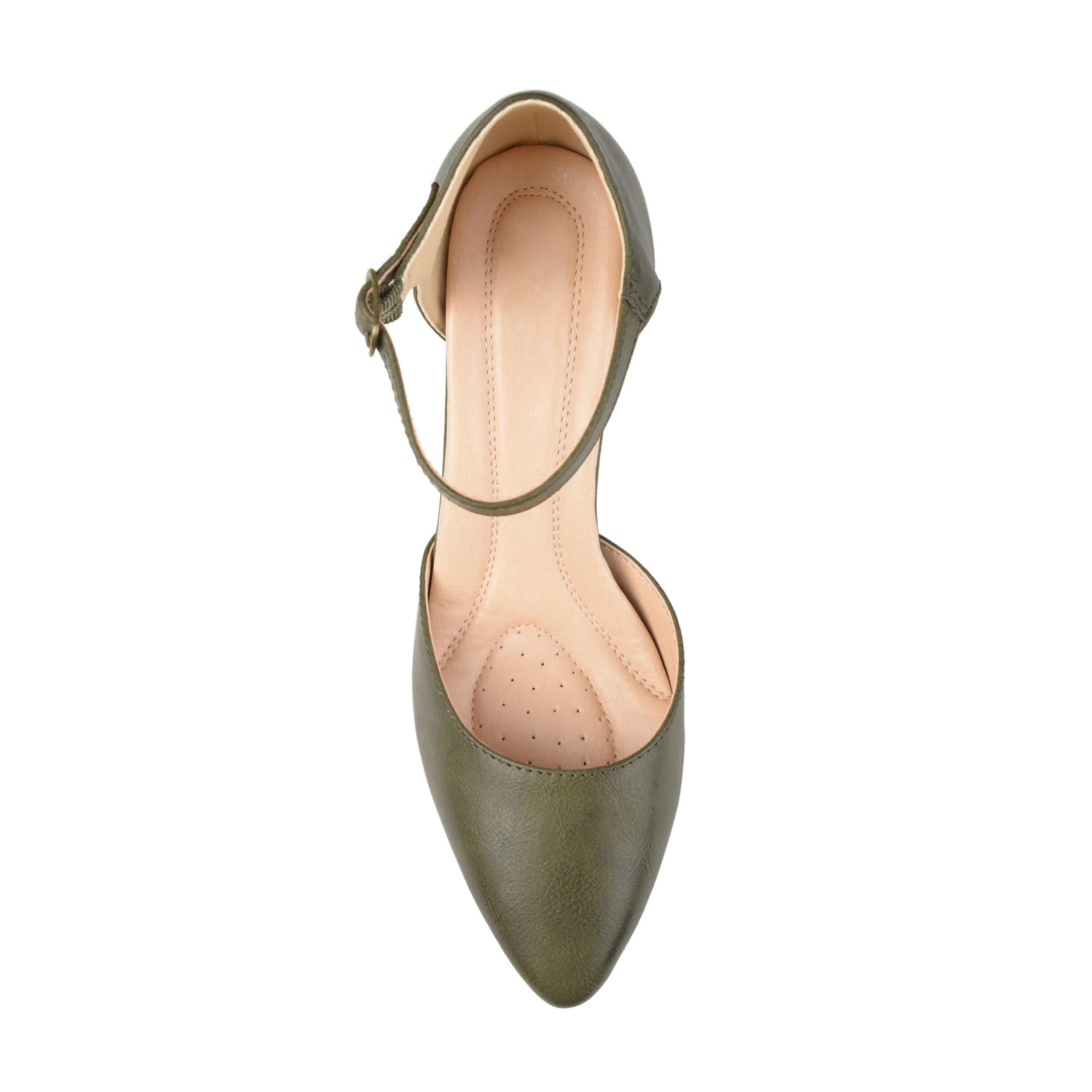 JOURNEE COLLECTION-WOMENS BETTIE PUMP-OLIVE & 