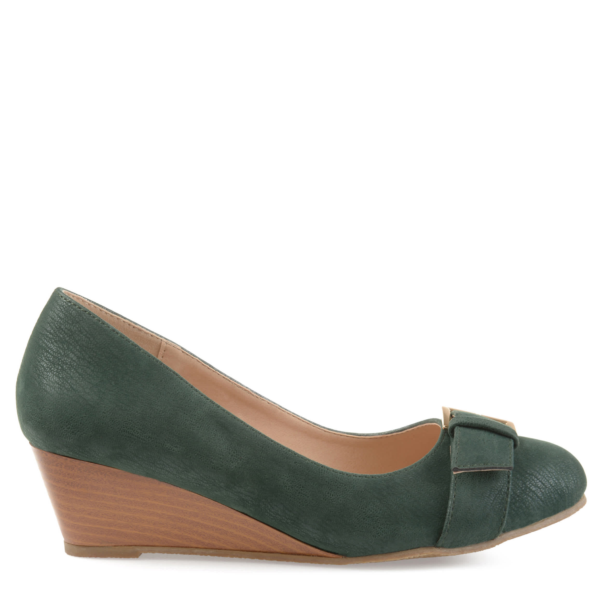 JOURNEE COLLECTION-WOMENS GRAYSN WEDGE PUMP-GREEN & 