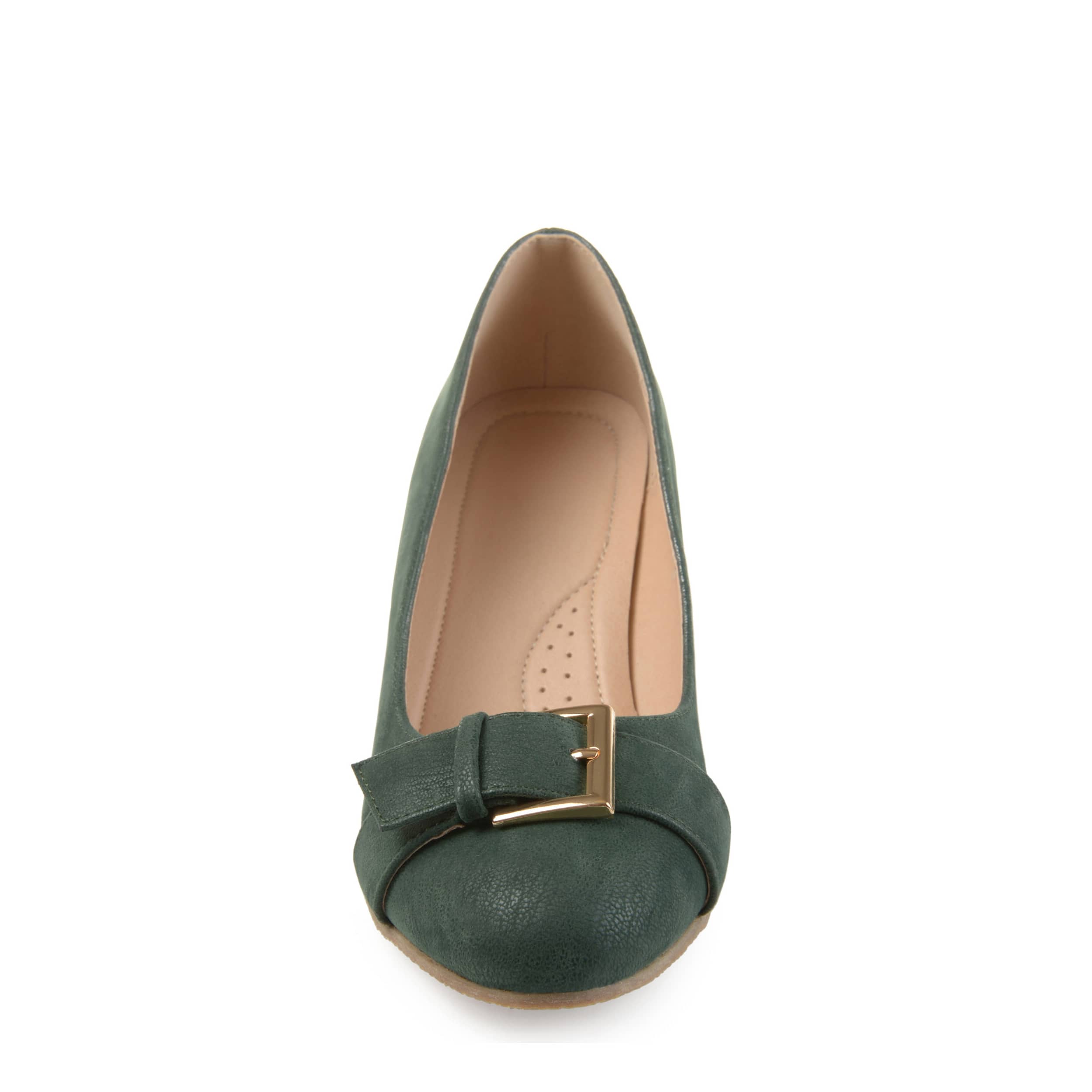 JOURNEE COLLECTION-WOMENS GRAYSN WEDGE PUMP-GREEN & 