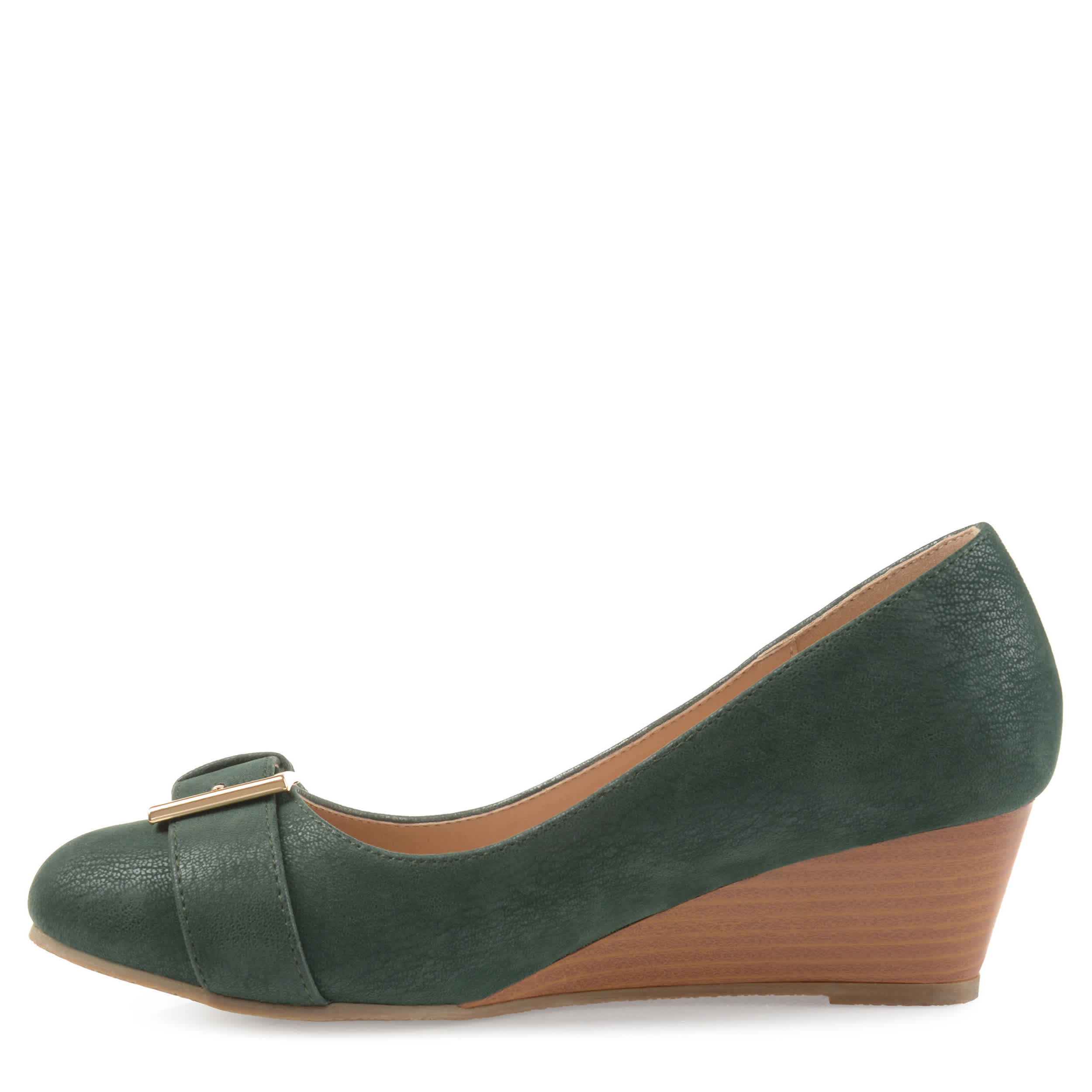 JOURNEE COLLECTION-WOMENS GRAYSN WEDGE PUMP-GREEN & 