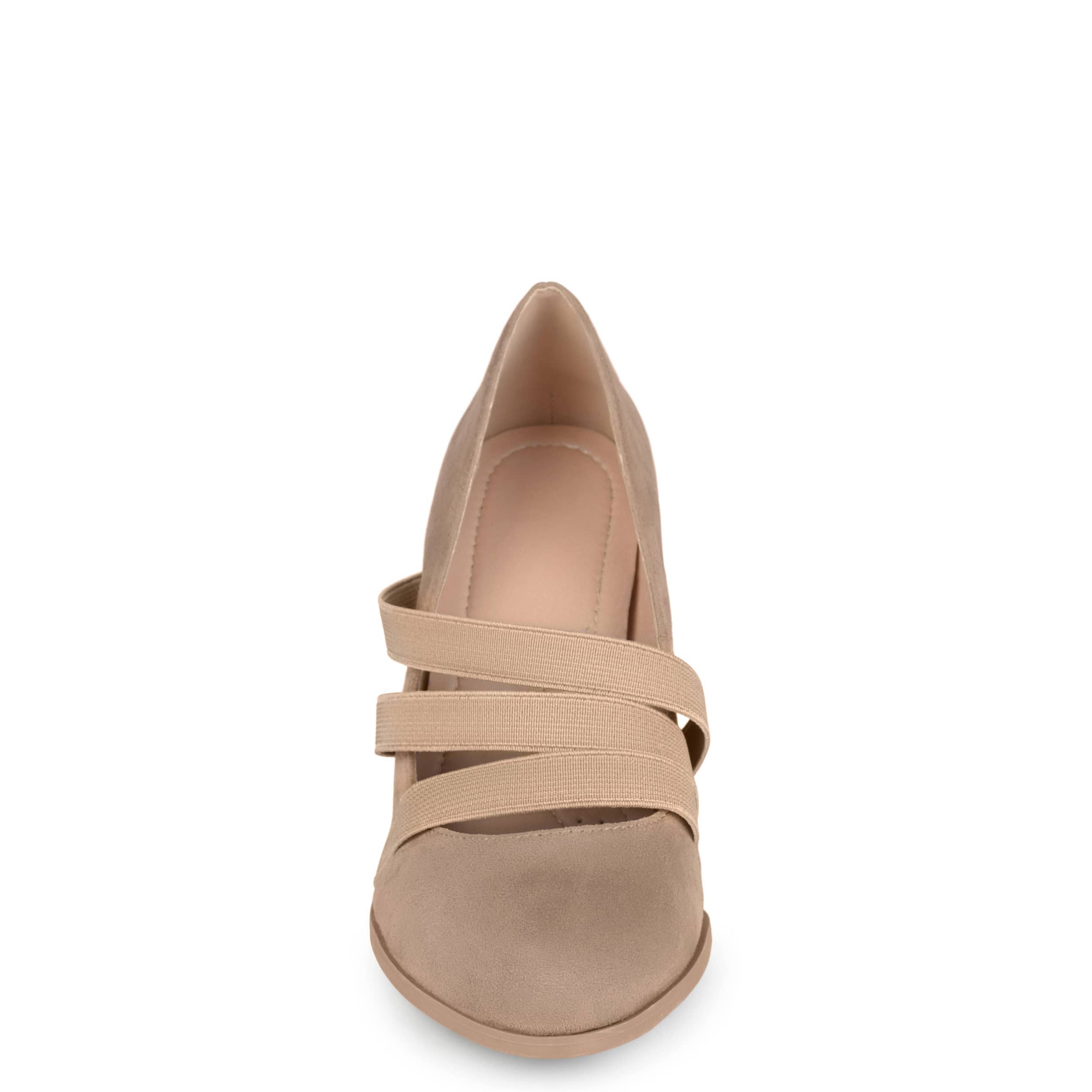 JOURNEE COLLECTION-WOMENS LOREN PUMP-TAUPE & 