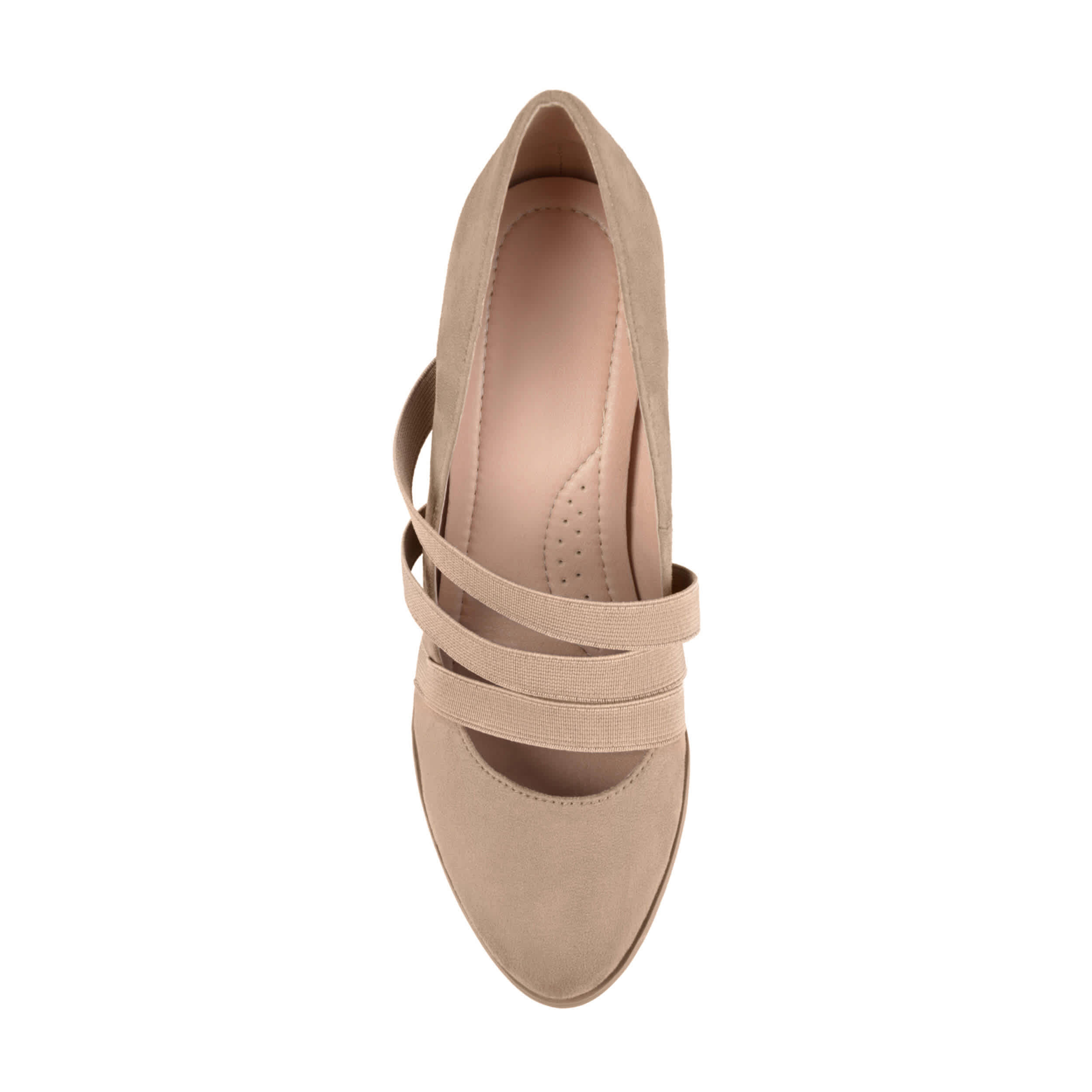 JOURNEE COLLECTION-WOMENS LOREN PUMP-TAUPE & 