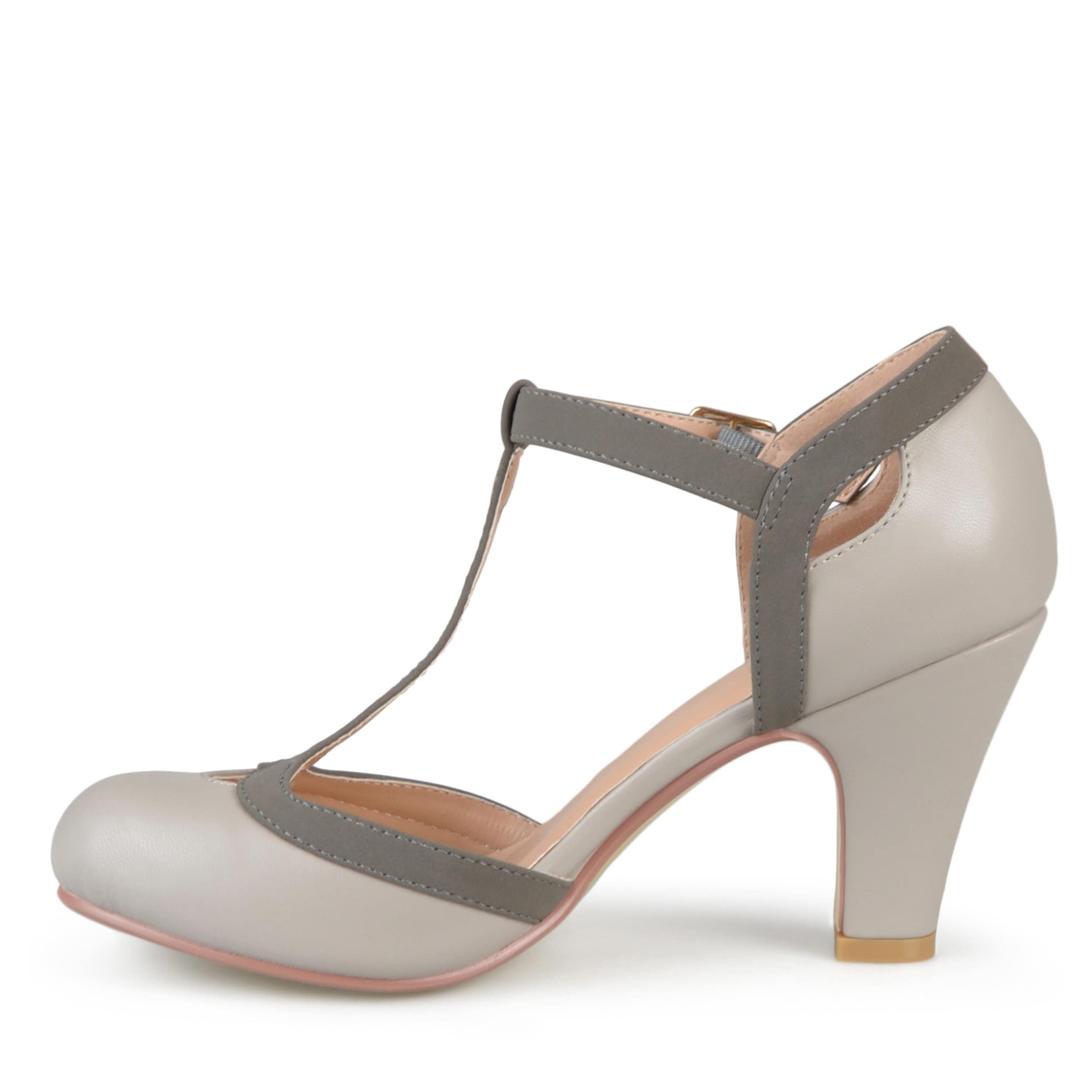 JOURNEE COLLECTION-WOMENS OLINA PUMP-GREY & 