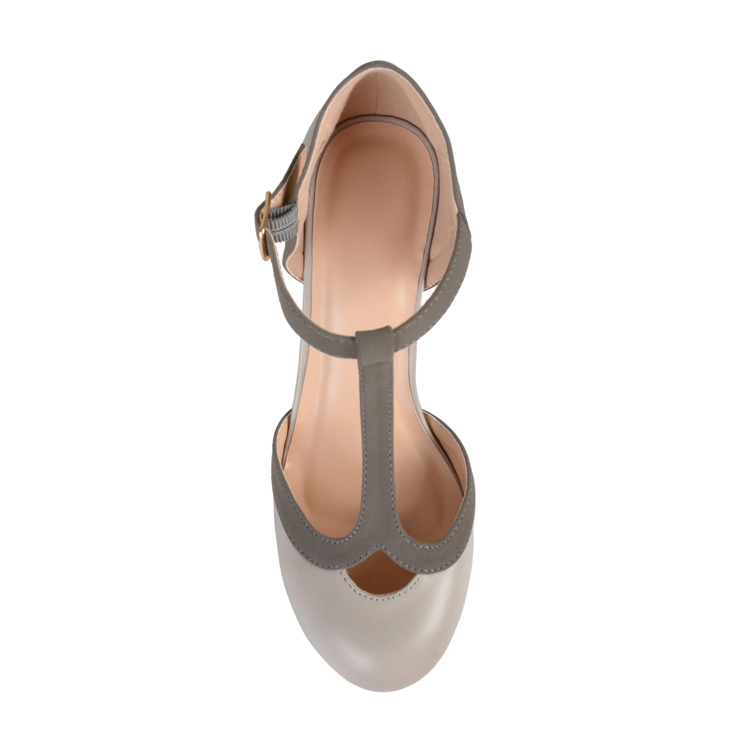 JOURNEE COLLECTION-WOMENS OLINA PUMP-GREY & 