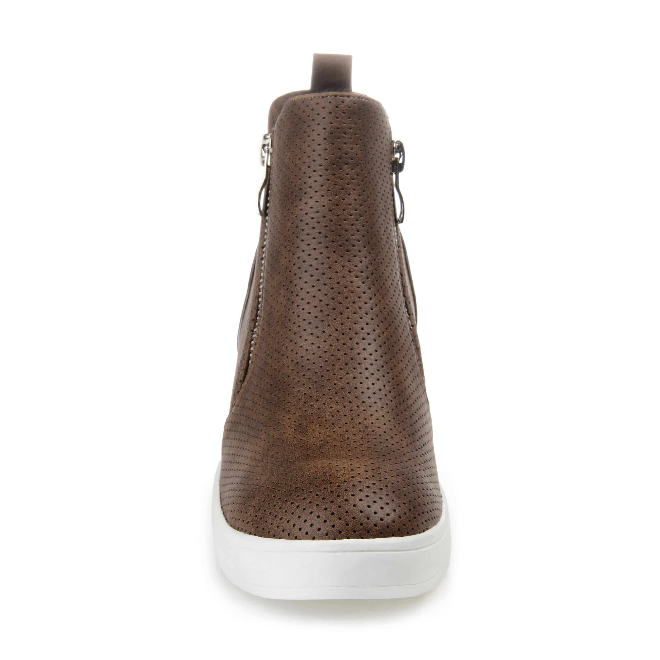 JOURNEE COLLECTION-WOMENS PENNELOPE WEDGE SNEAKER-BROWN & 