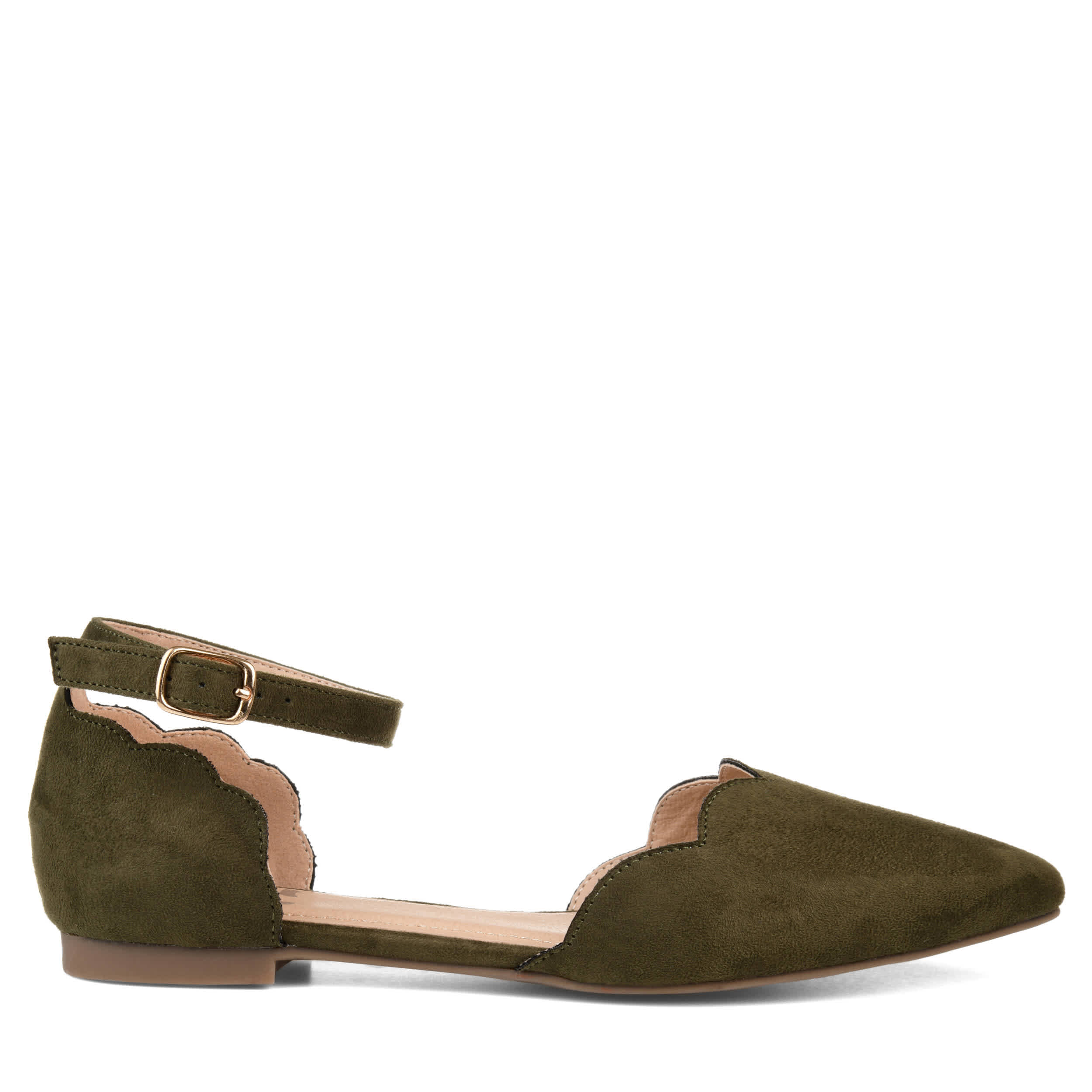 JOURNEE COLLECTION-WOMENS LANA FLAT-OLIVE & 