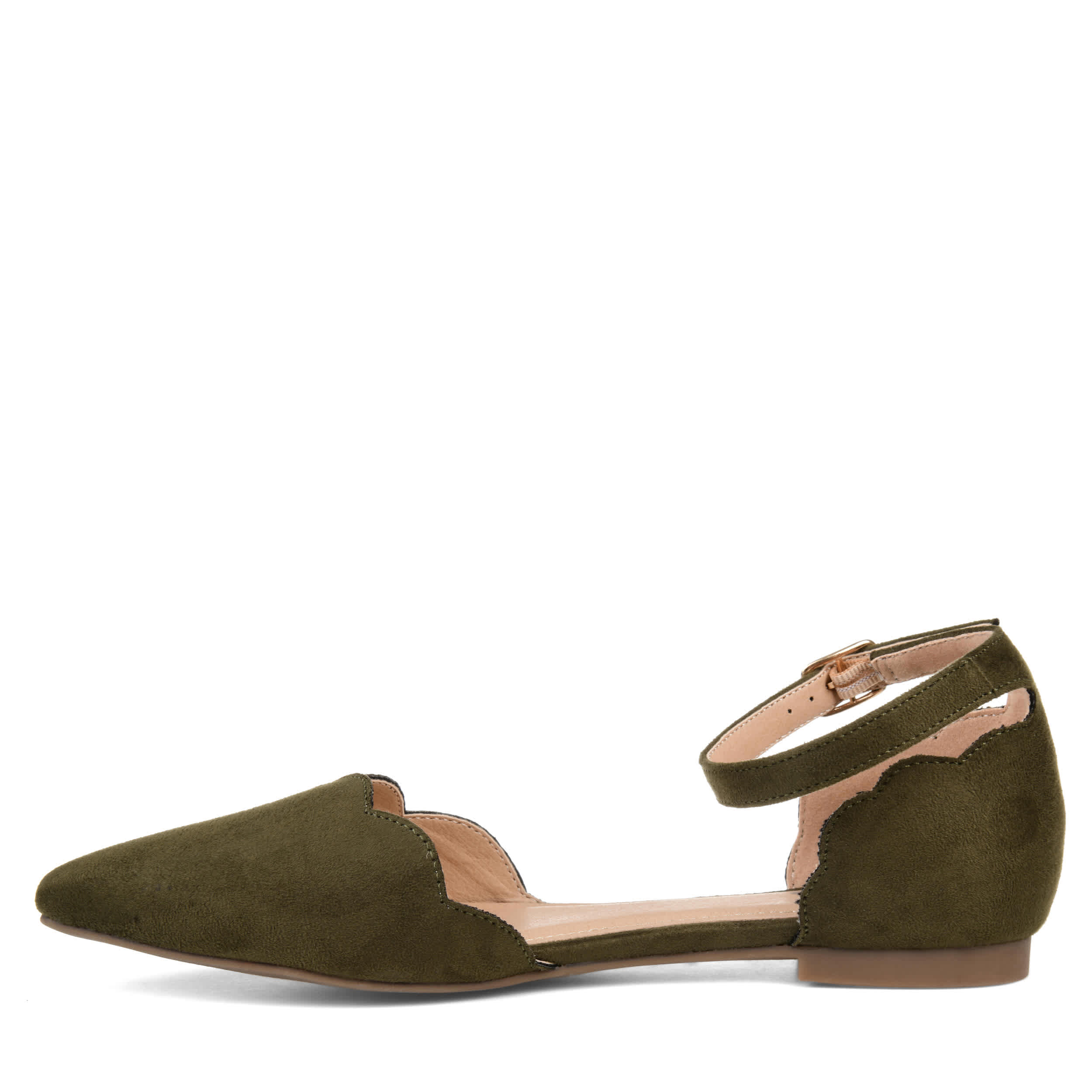 JOURNEE COLLECTION-WOMENS LANA FLAT-OLIVE & 
