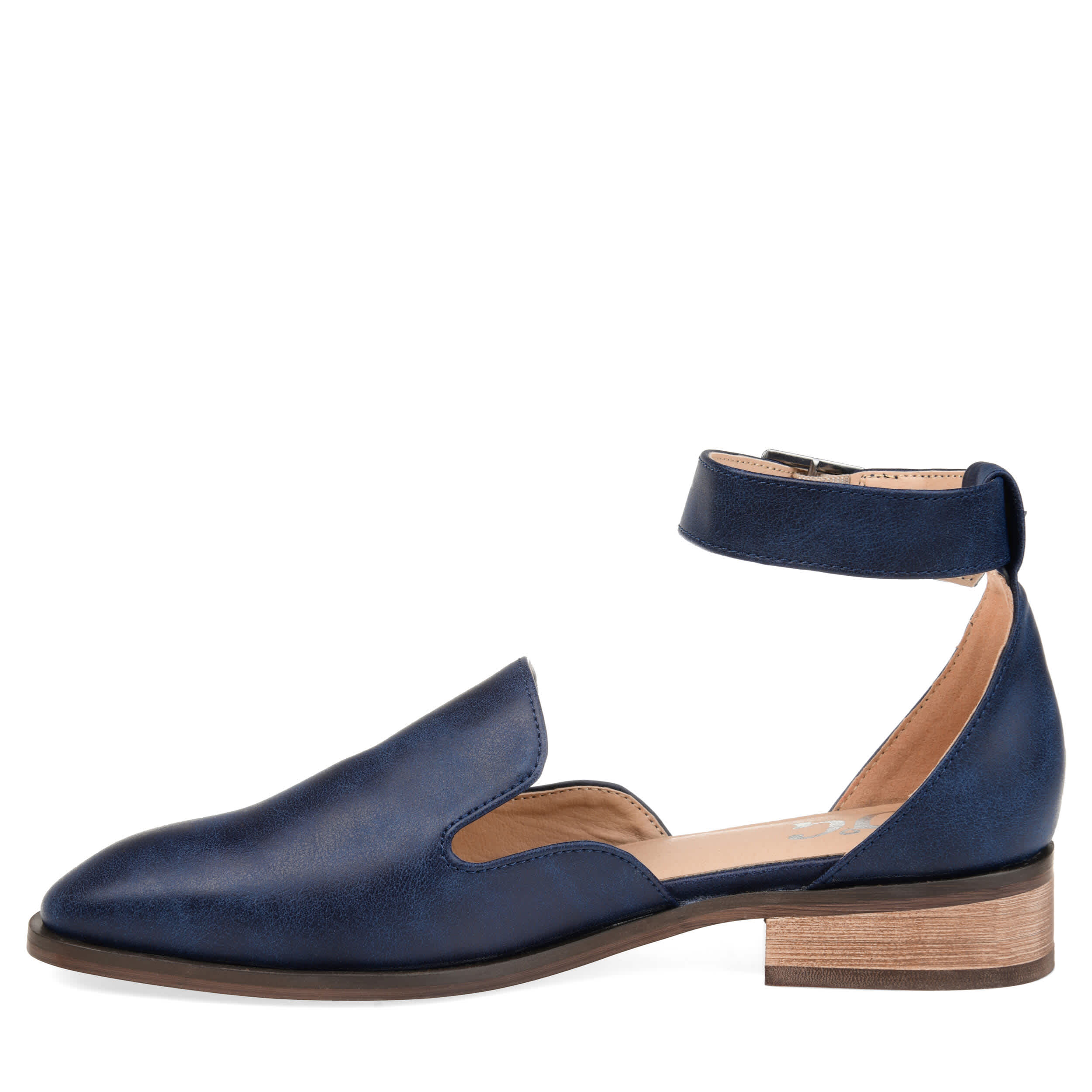 JOURNEE COLLECTION-WOMENS LORETA FLAT-NAVY & 