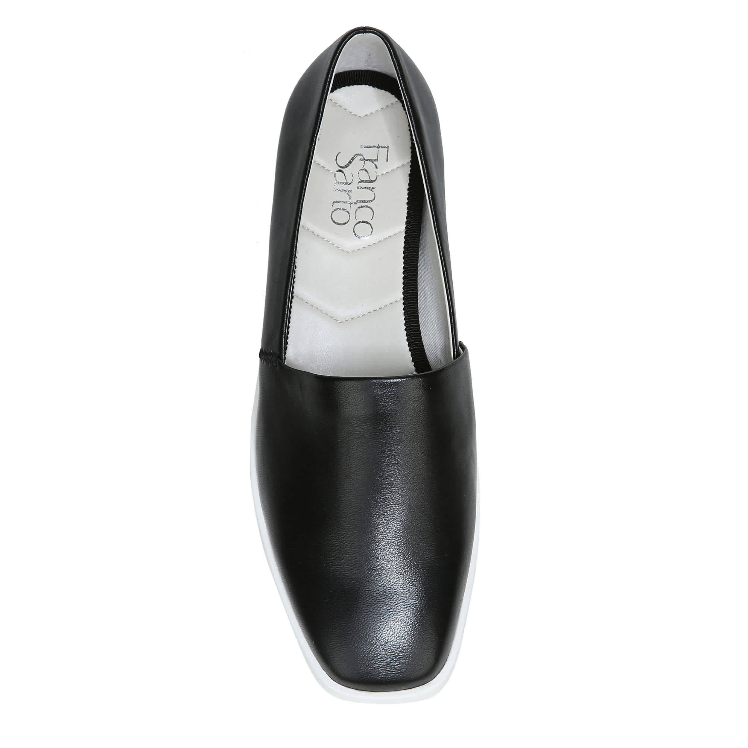 FRANCO SARTO-WOMENS L-BONZA SLIP ON SNEAKER-BLACK & 