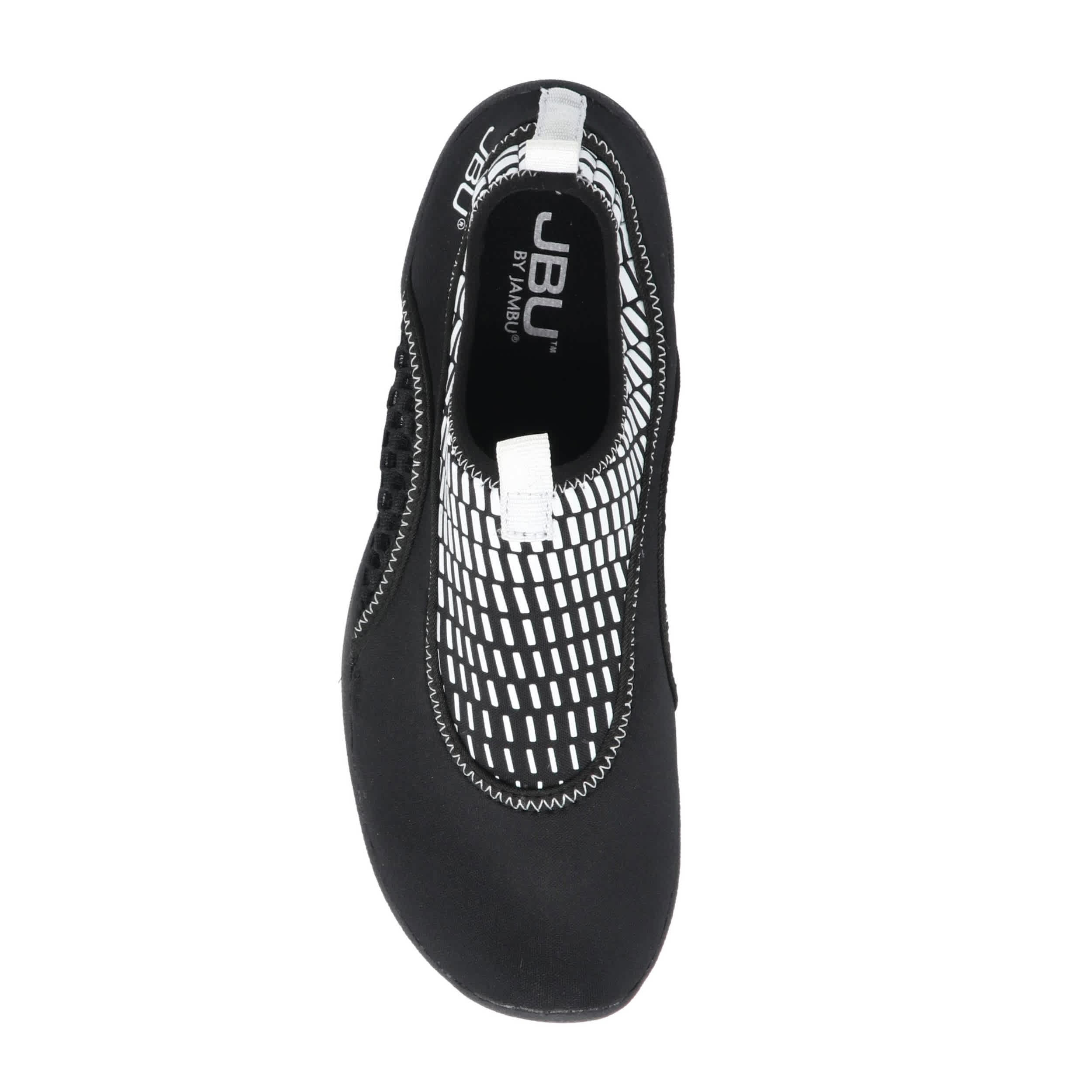JBU-WOMENS FIN WATER SHOE-BLACK & WHITE