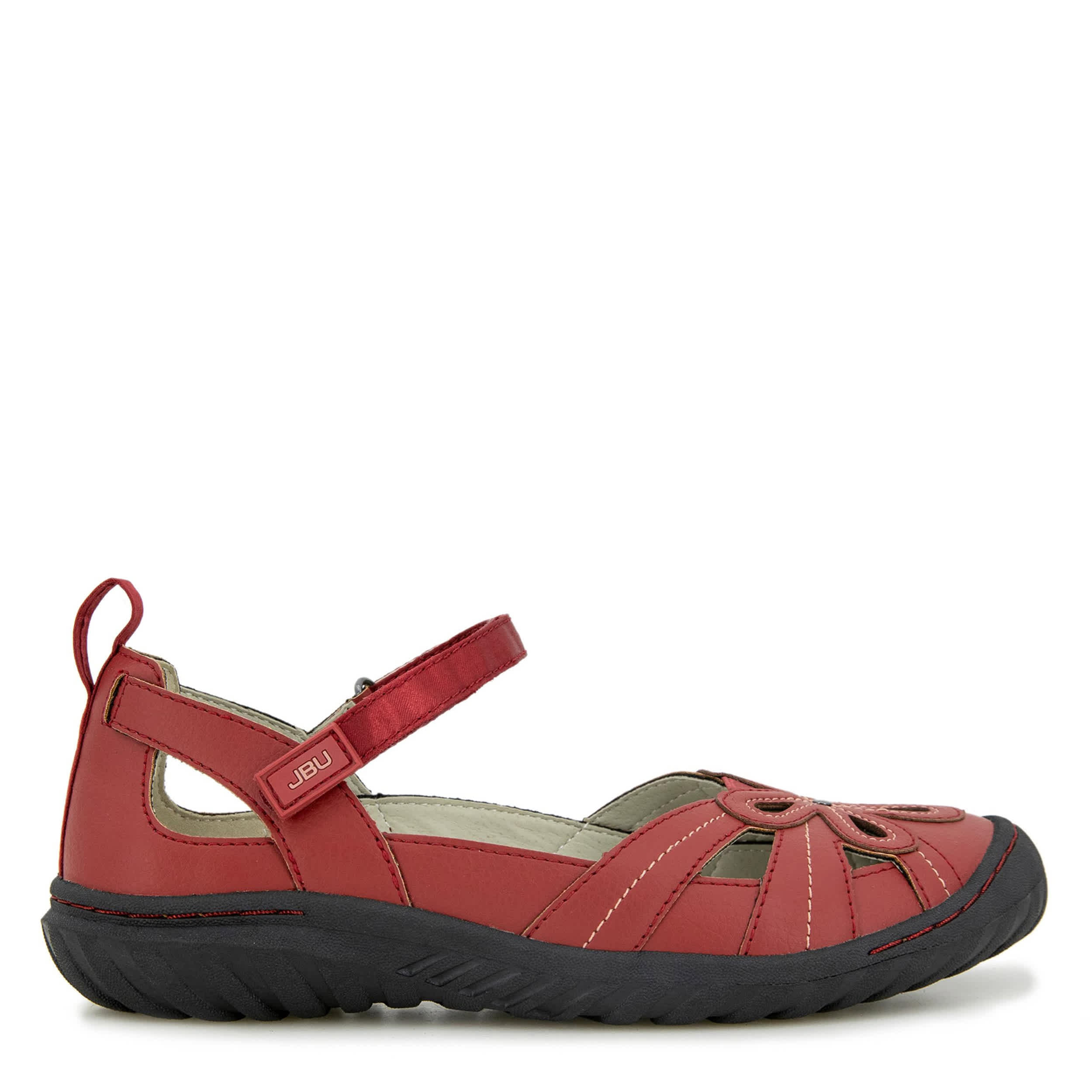 JBU-WOMENS MAGNOLIA FLAT-RED & 