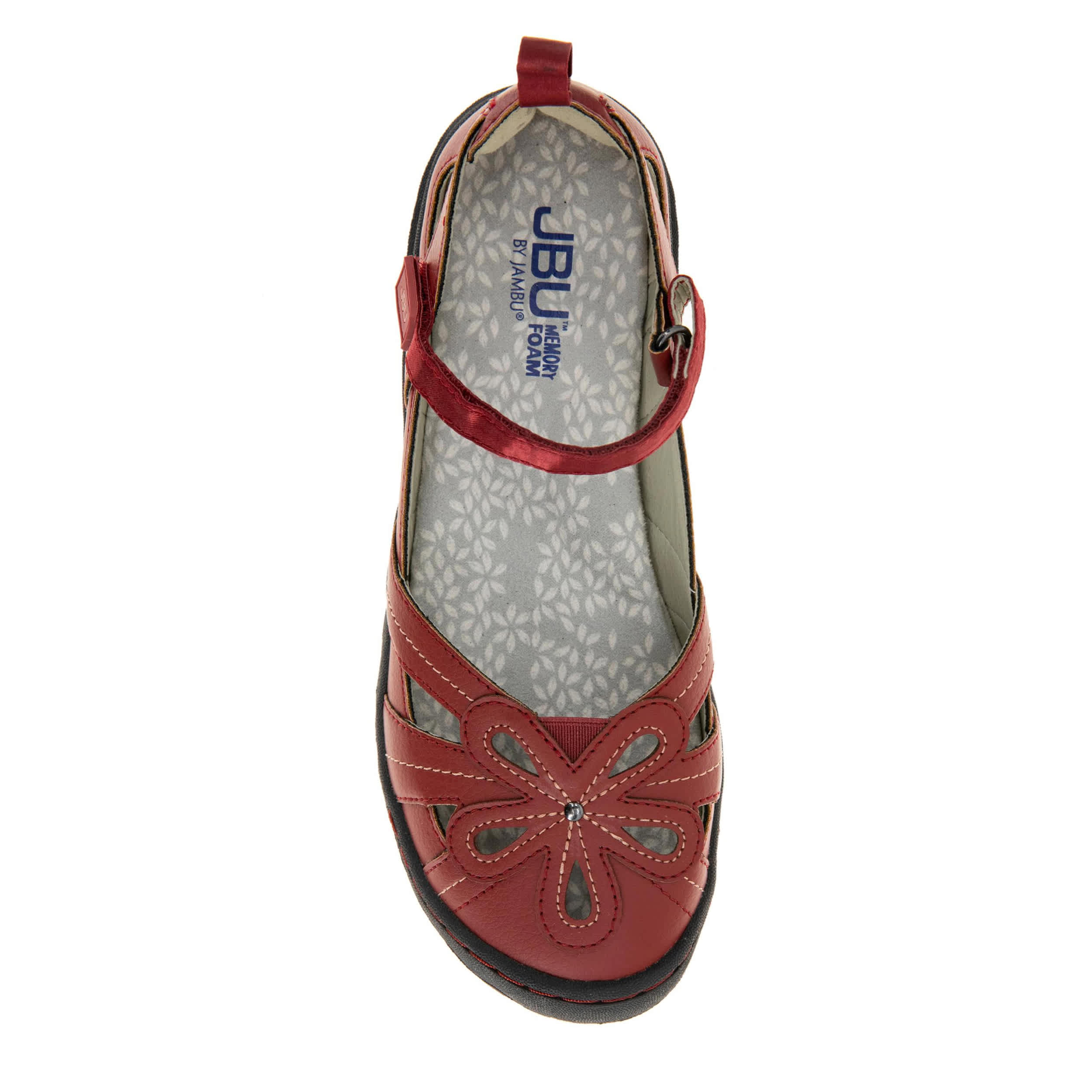 JBU-WOMENS MAGNOLIA FLAT-RED & 