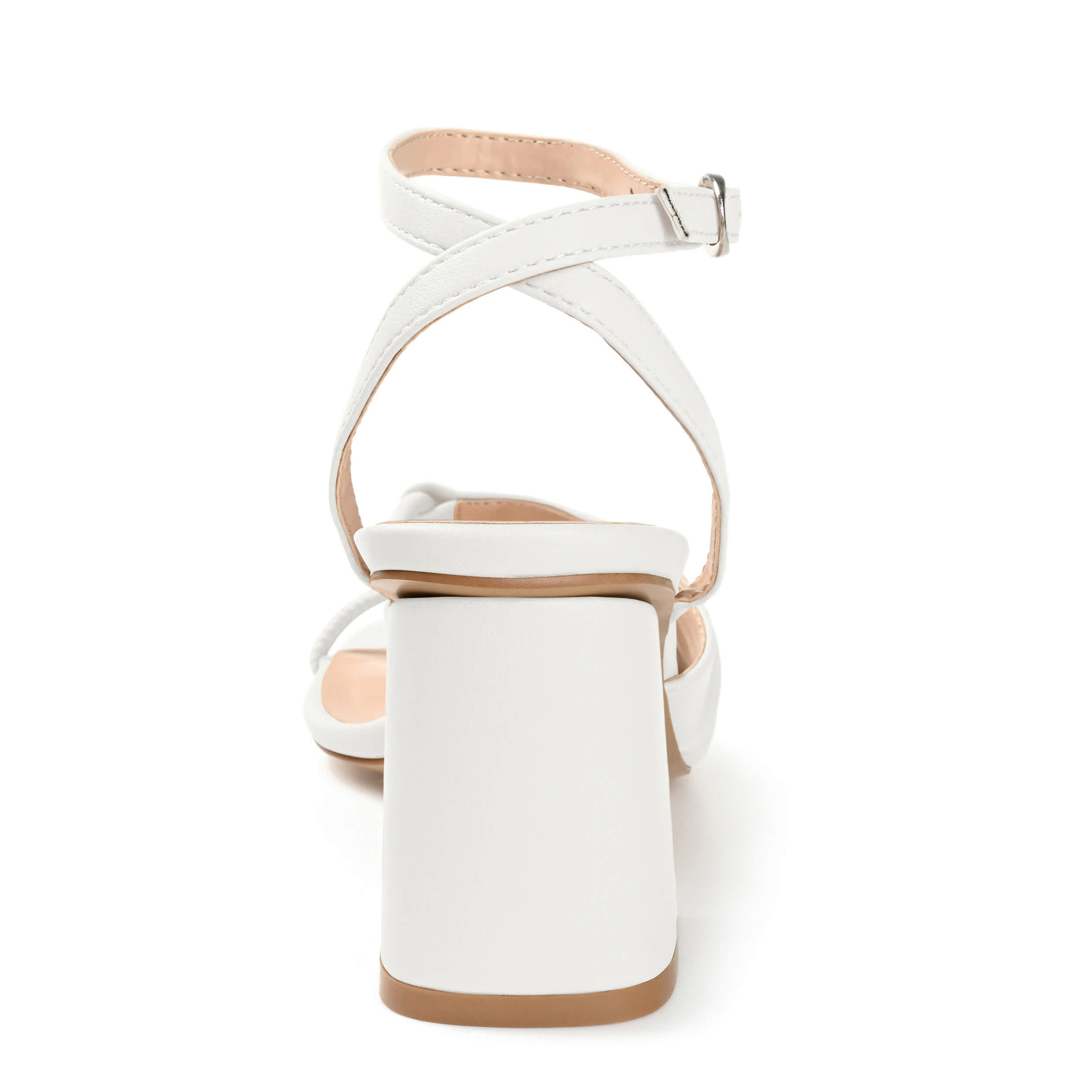 JOURNEE COLLECTION-WOMENS SHILLO SANDAL-WHITE & 