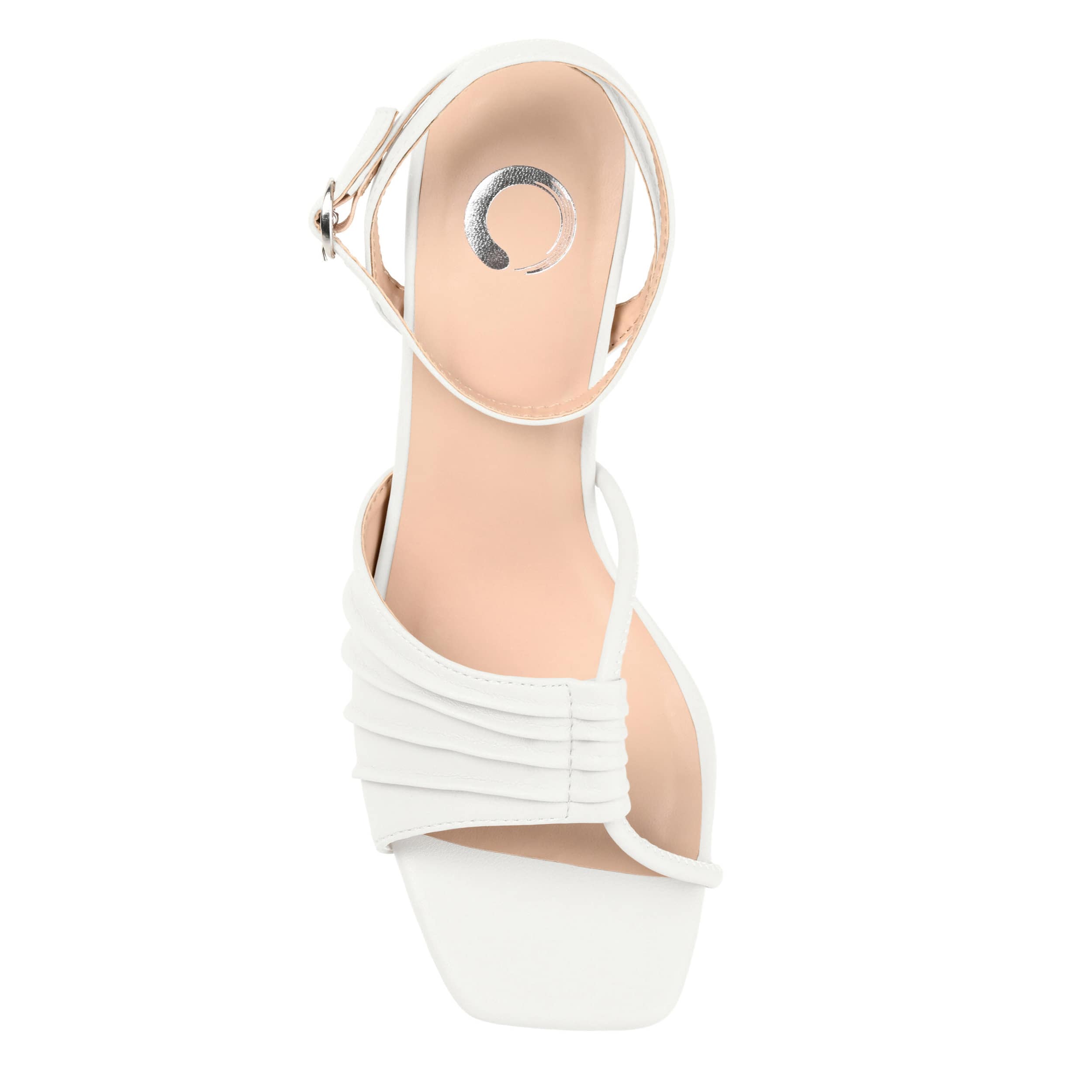 JOURNEE COLLECTION-WOMENS SHILLO SANDAL-WHITE & 