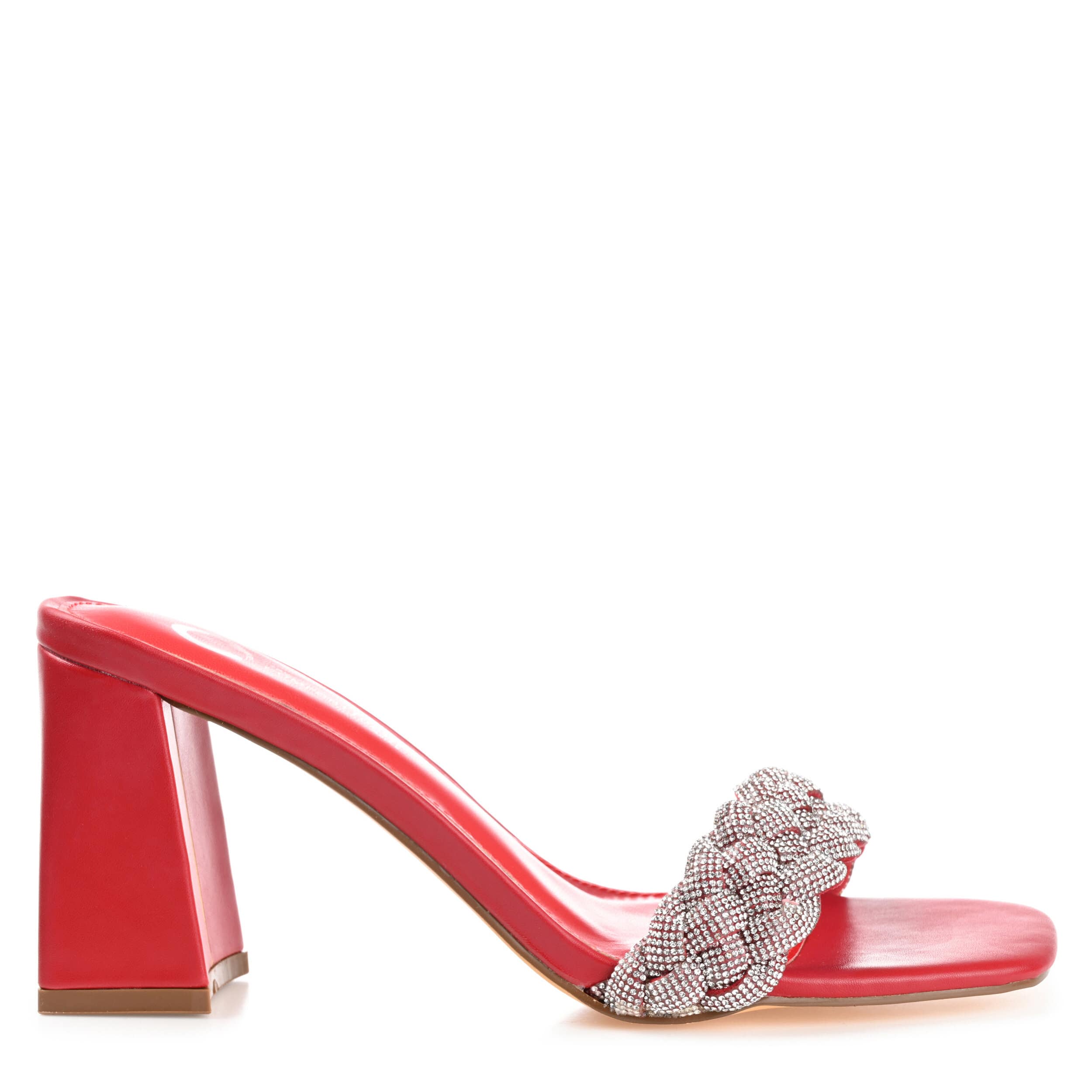 JOURNEE COLLECTION-WOMENS SASHAA DRESS SANDAL-RED & 