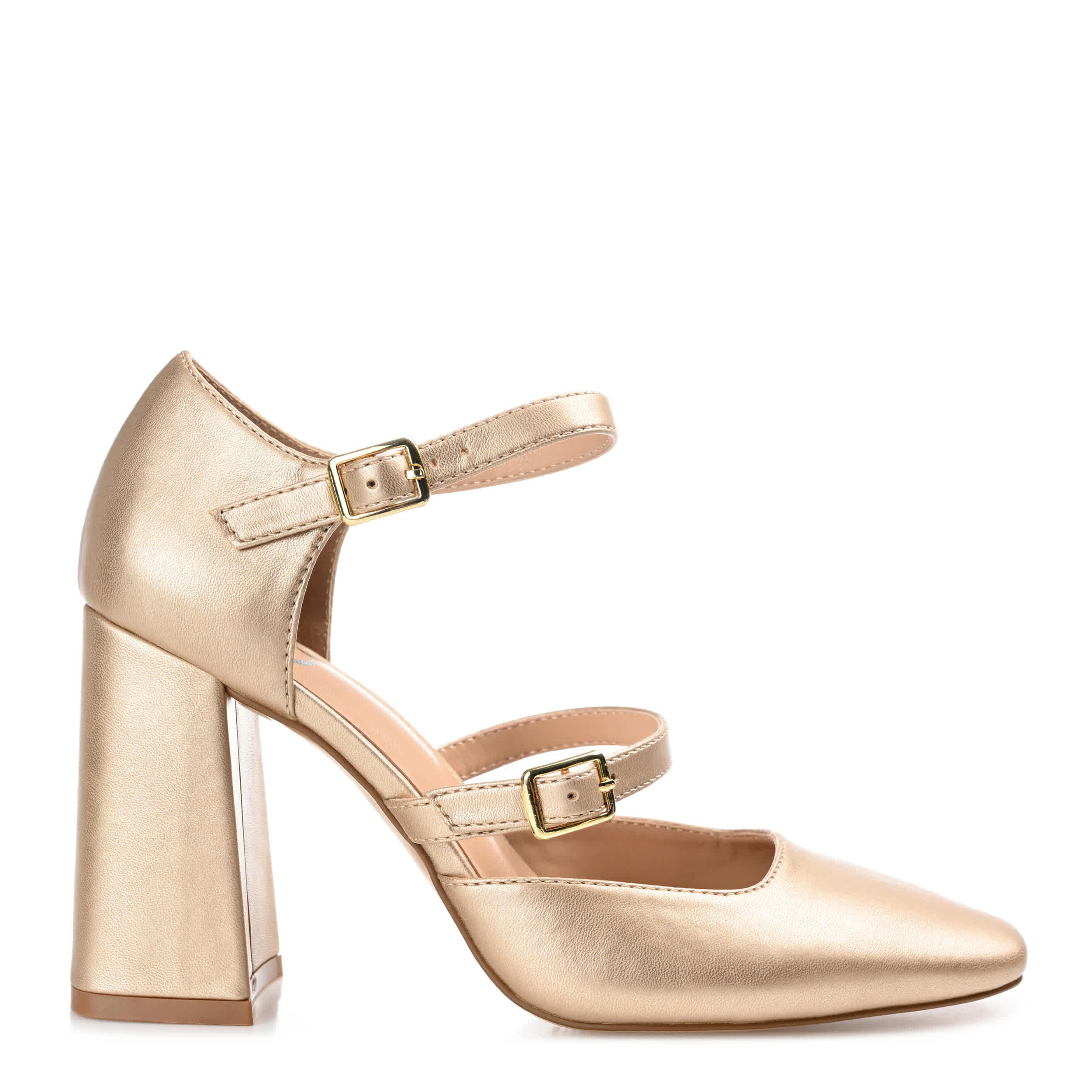 JOURNEE COLLECTION-WOMENS ISADORAH PUMP-GOLD & 