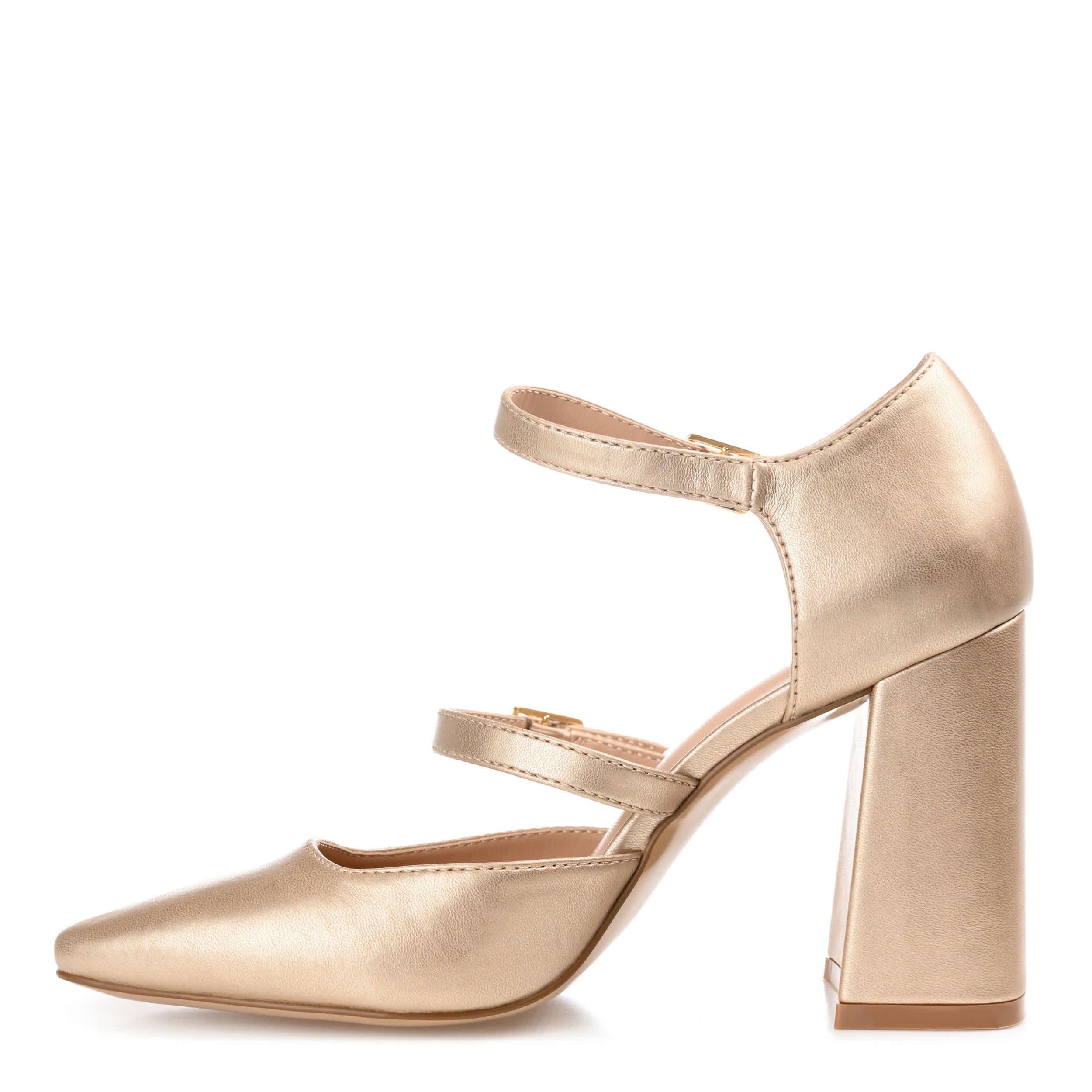 JOURNEE COLLECTION-WOMENS ISADORAH PUMP-GOLD & 