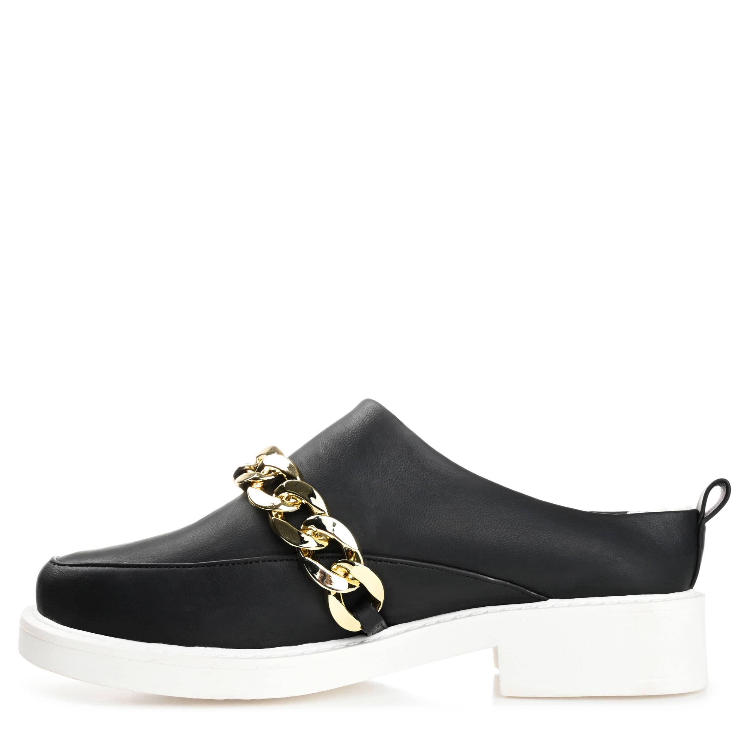 JOURNEE COLLECTION-WOMENS SHEAH CLOG-BLACK & 