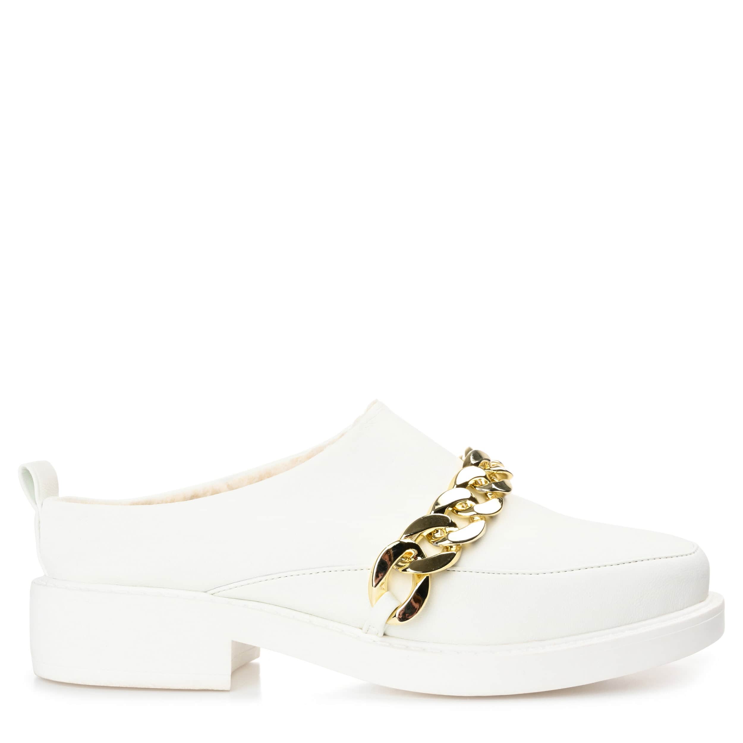 JOURNEE COLLECTION-WOMENS SHEAH CLOG-WHITE & 