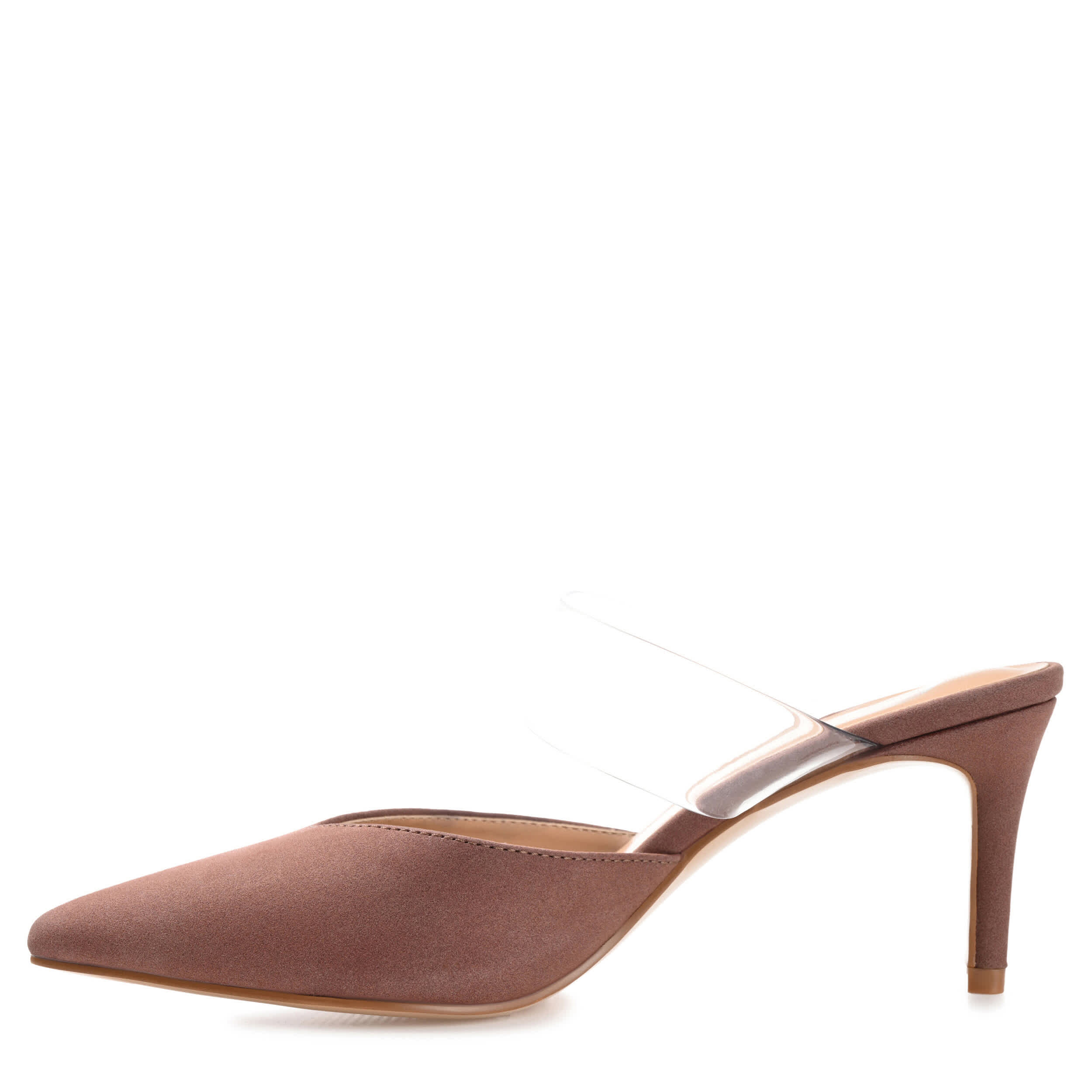 JOURNEE COLLECTION-WOMENS OLLIE MULE PUMP-BROWN & 