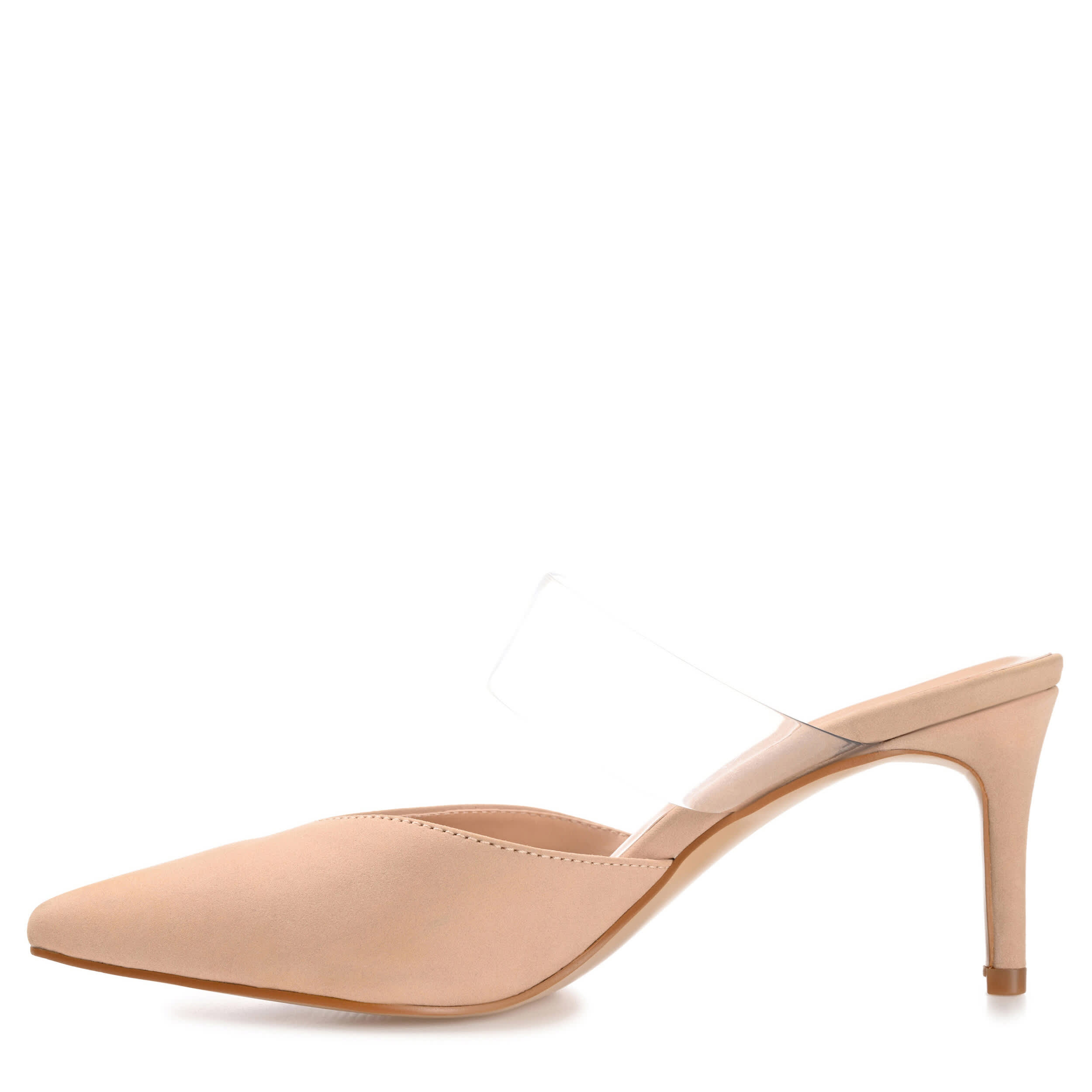 JOURNEE COLLECTION-WOMENS OLLIE MULE PUMP-TAN & 